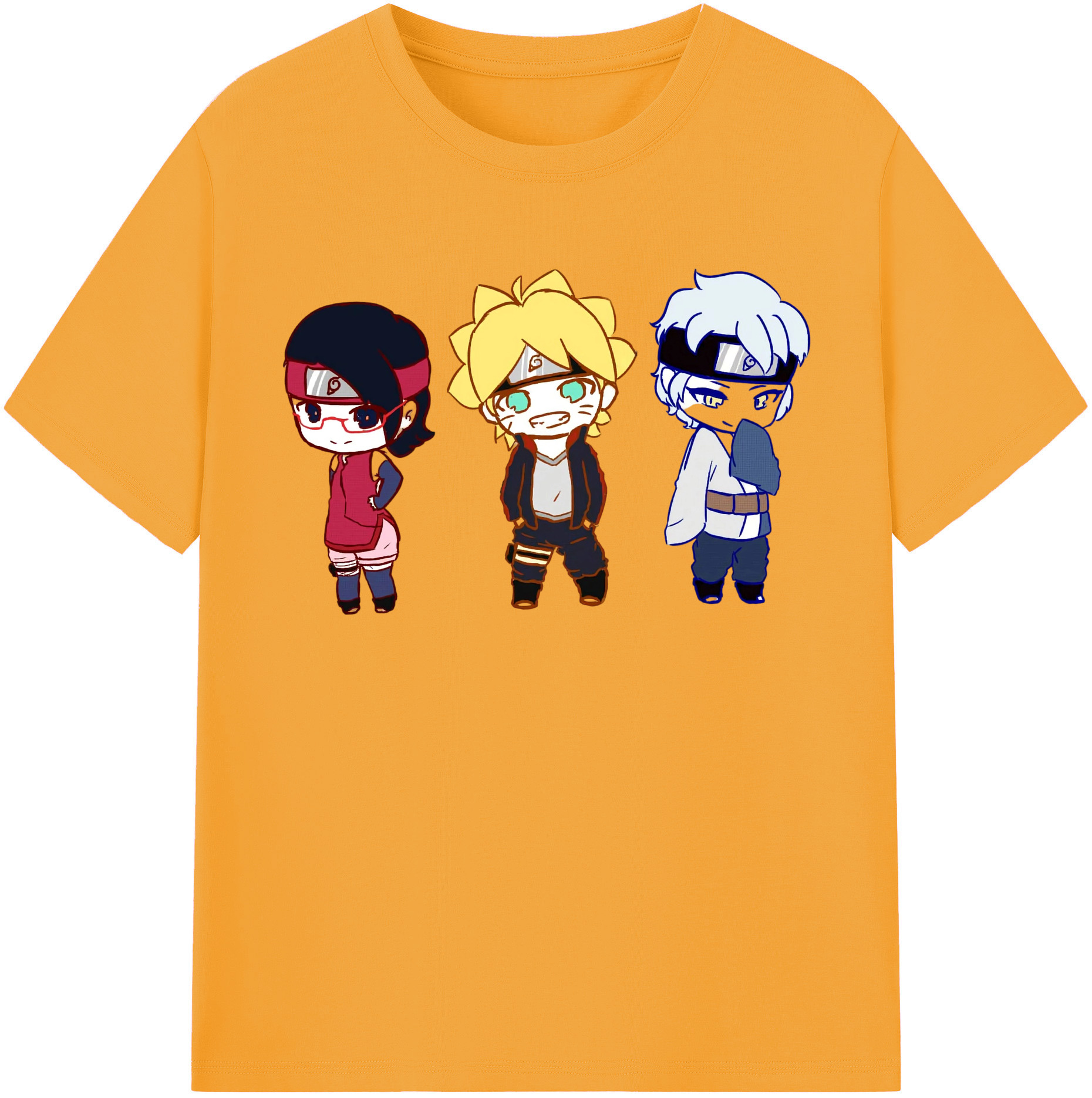 （画像用） NARUTO -ナルト- うずまき ボルト Uzumaki Boruto 綿100％半袖Tシャツ（フロントプリント）