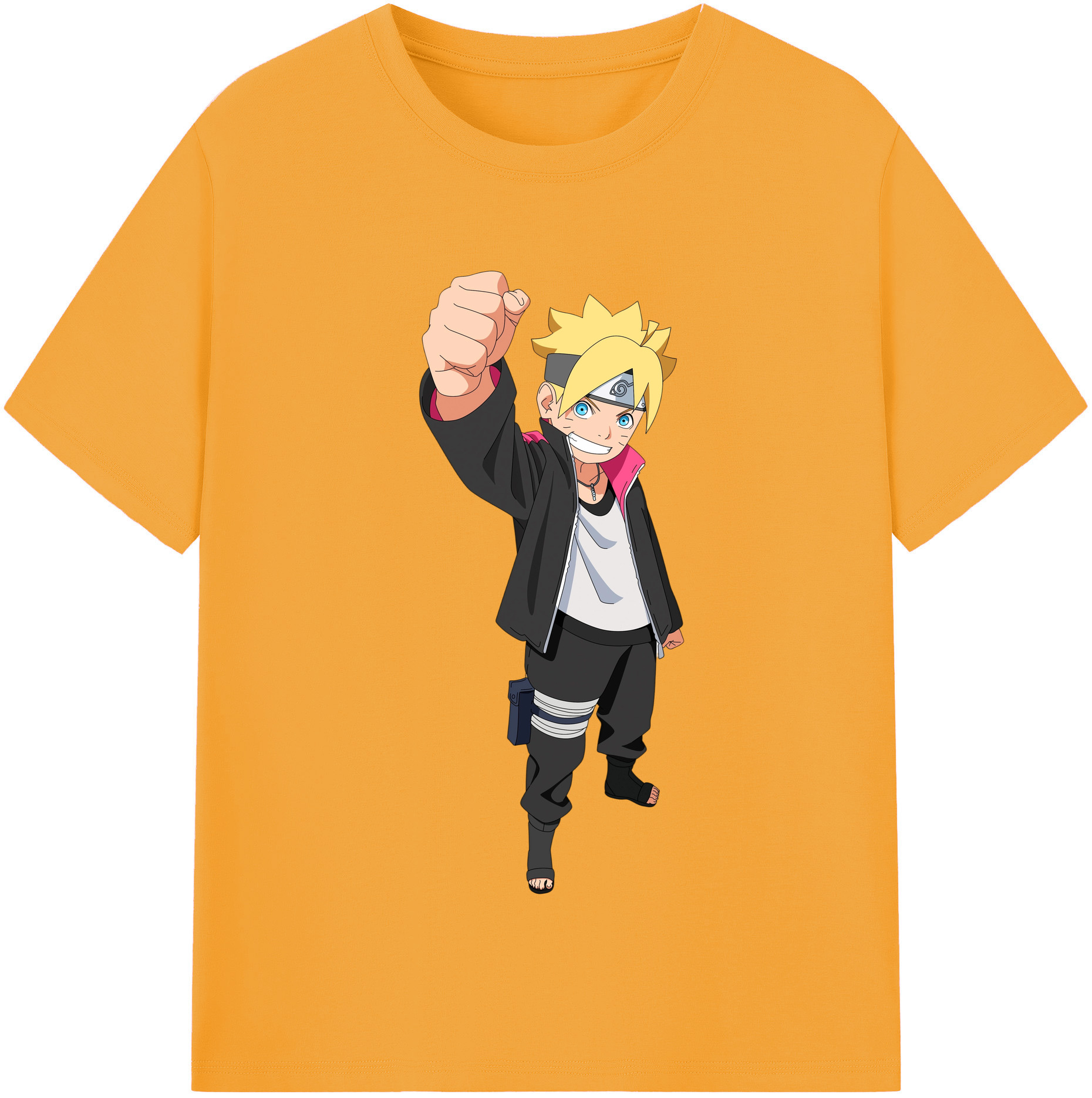 （画像用） NARUTO -ナルト- うずまき ボルト Uzumaki Boruto 綿100％半袖Tシャツ（フロントプリント）