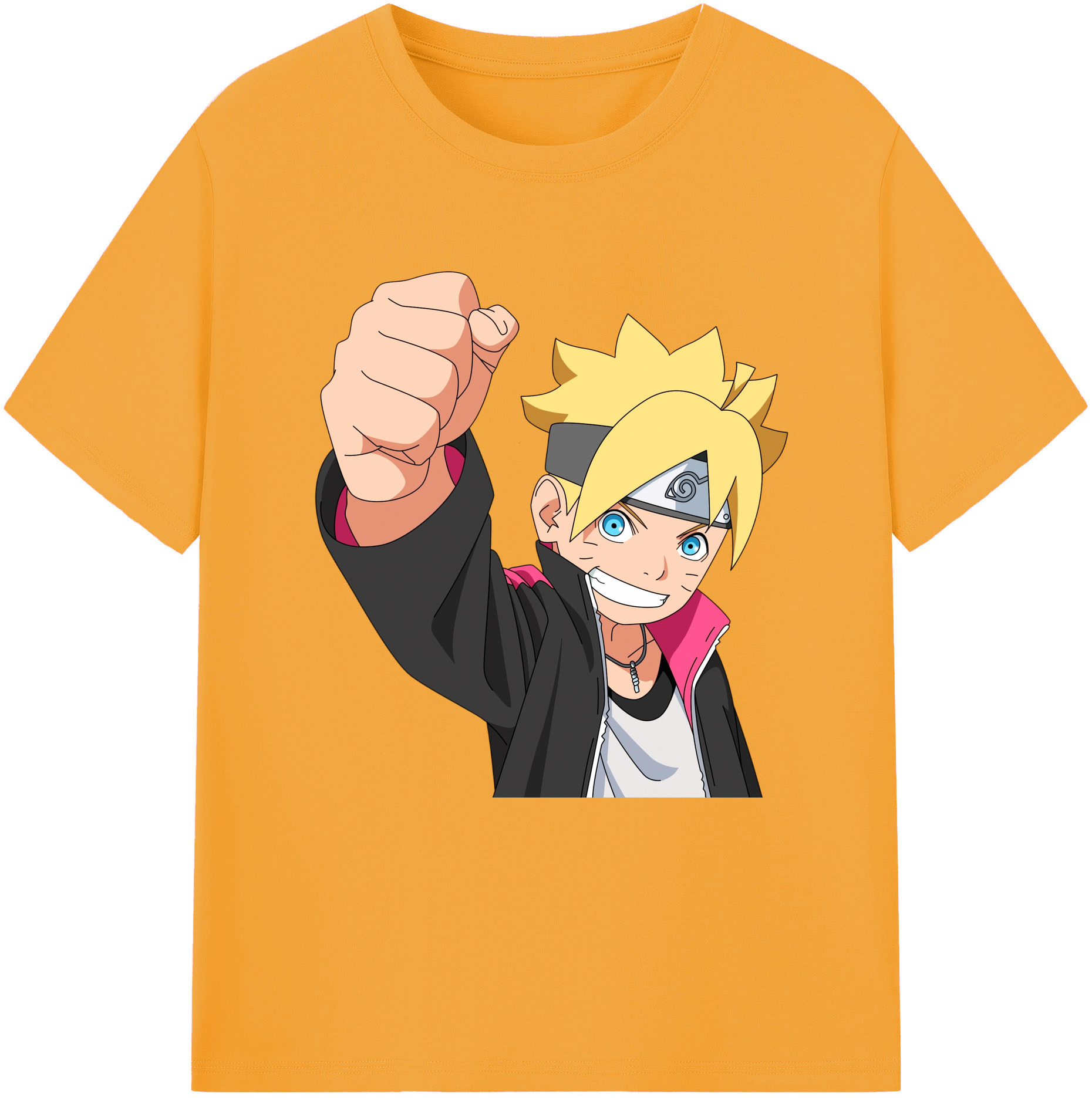 （画像用） NARUTO -ナルト- うずまき ボルト Uzumaki Boruto 綿100％半袖Tシャツ（フロントプリント）