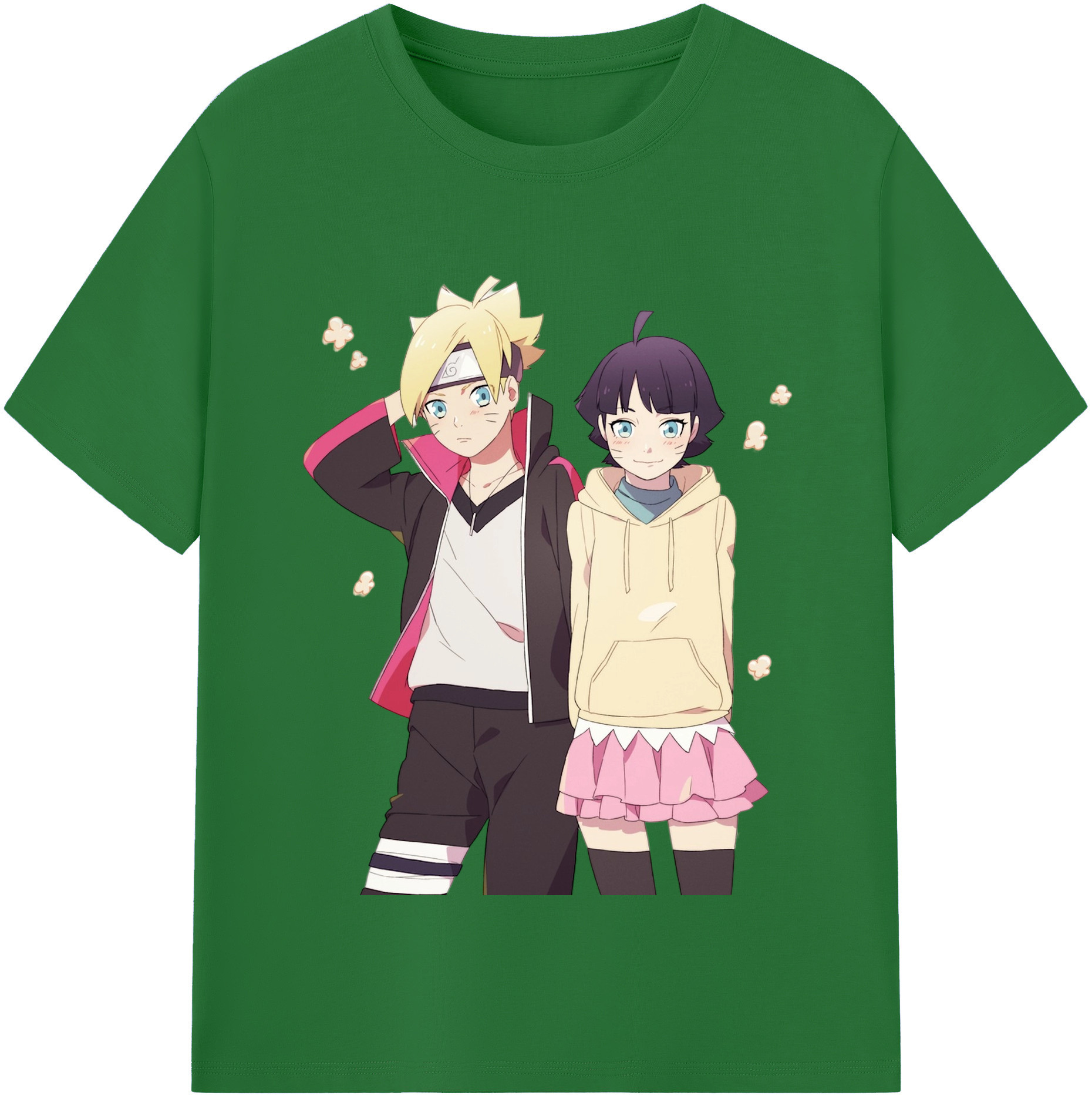 （画像用） NARUTO -ナルト- うずまき ボルト Uzumaki Boruto 綿100％半袖Tシャツ（フロントプリント）