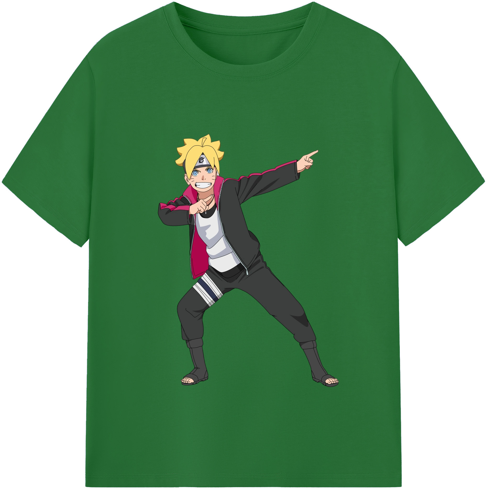 （画像用） NARUTO -ナルト- うずまき ボルト Uzumaki Boruto 綿100％半袖Tシャツ（フロントプリント）