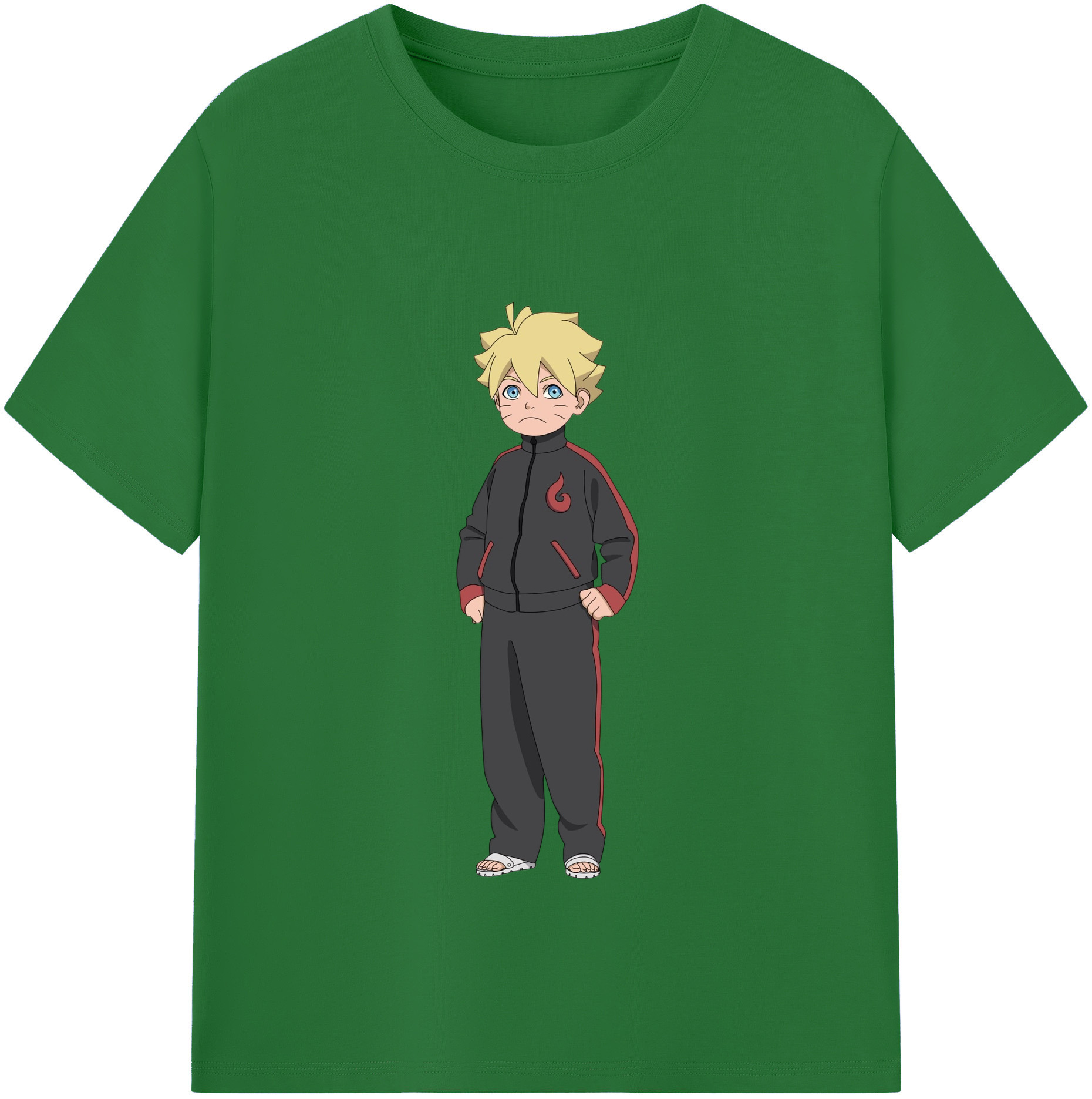 （画像用） NARUTO -ナルト- うずまき ボルト Uzumaki Boruto 綿100％半袖Tシャツ（フロントプリント）