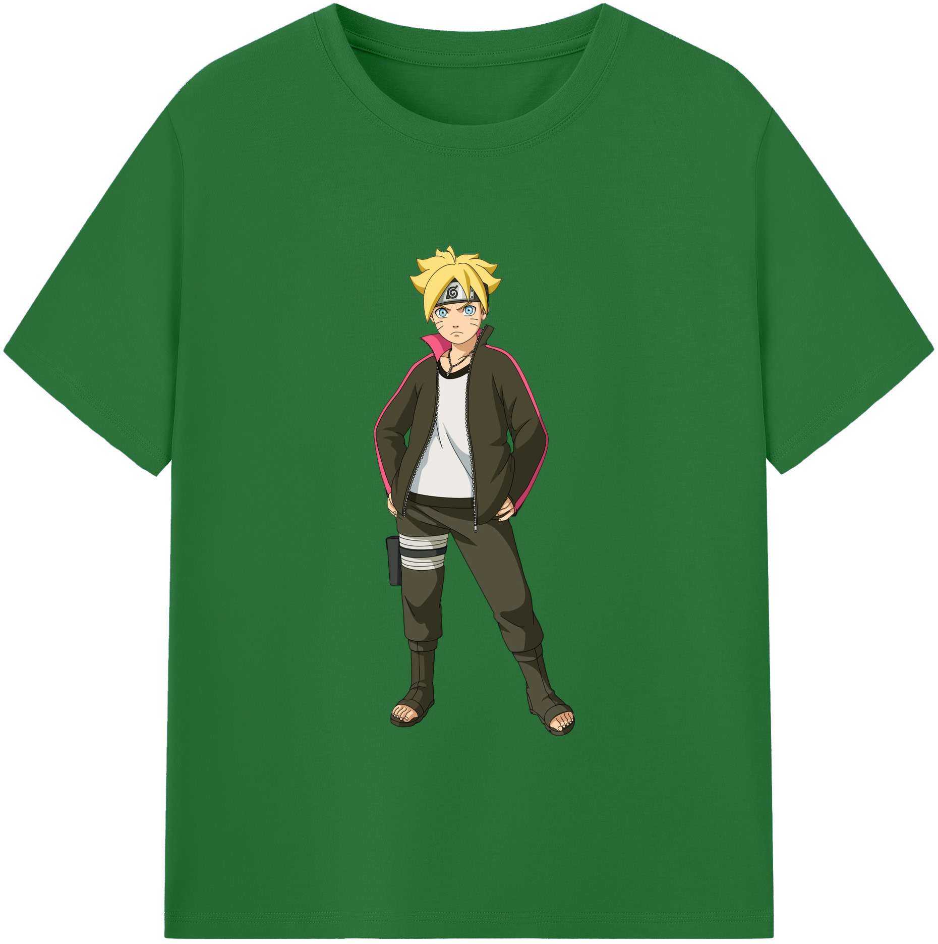 （画像用） NARUTO -ナルト- うずまき ボルト Uzumaki Boruto 綿100％半袖Tシャツ（フロントプリント）