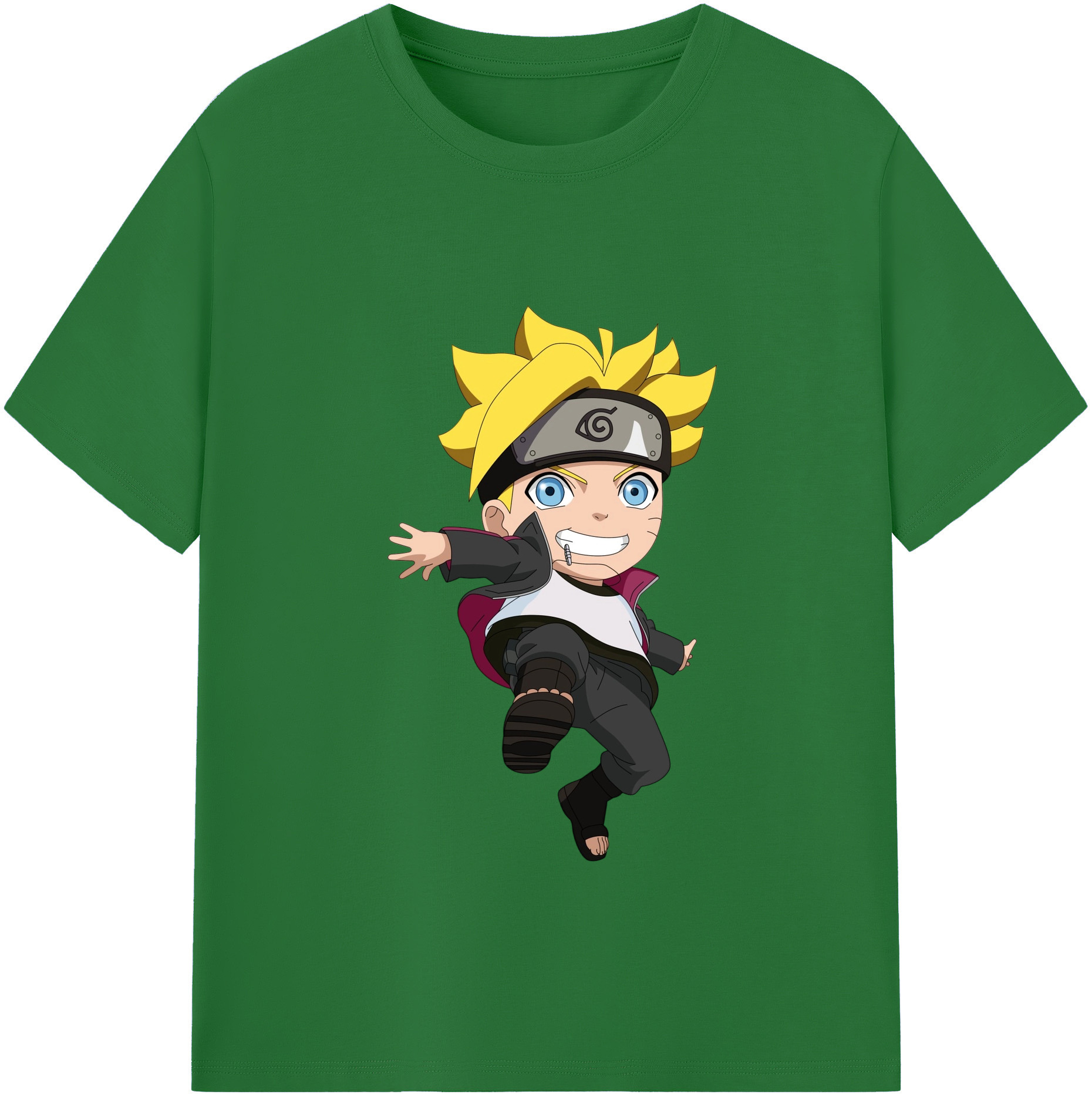 （画像用） NARUTO -ナルト- うずまき ボルト Uzumaki Boruto 綿100％半袖Tシャツ（フロントプリント）