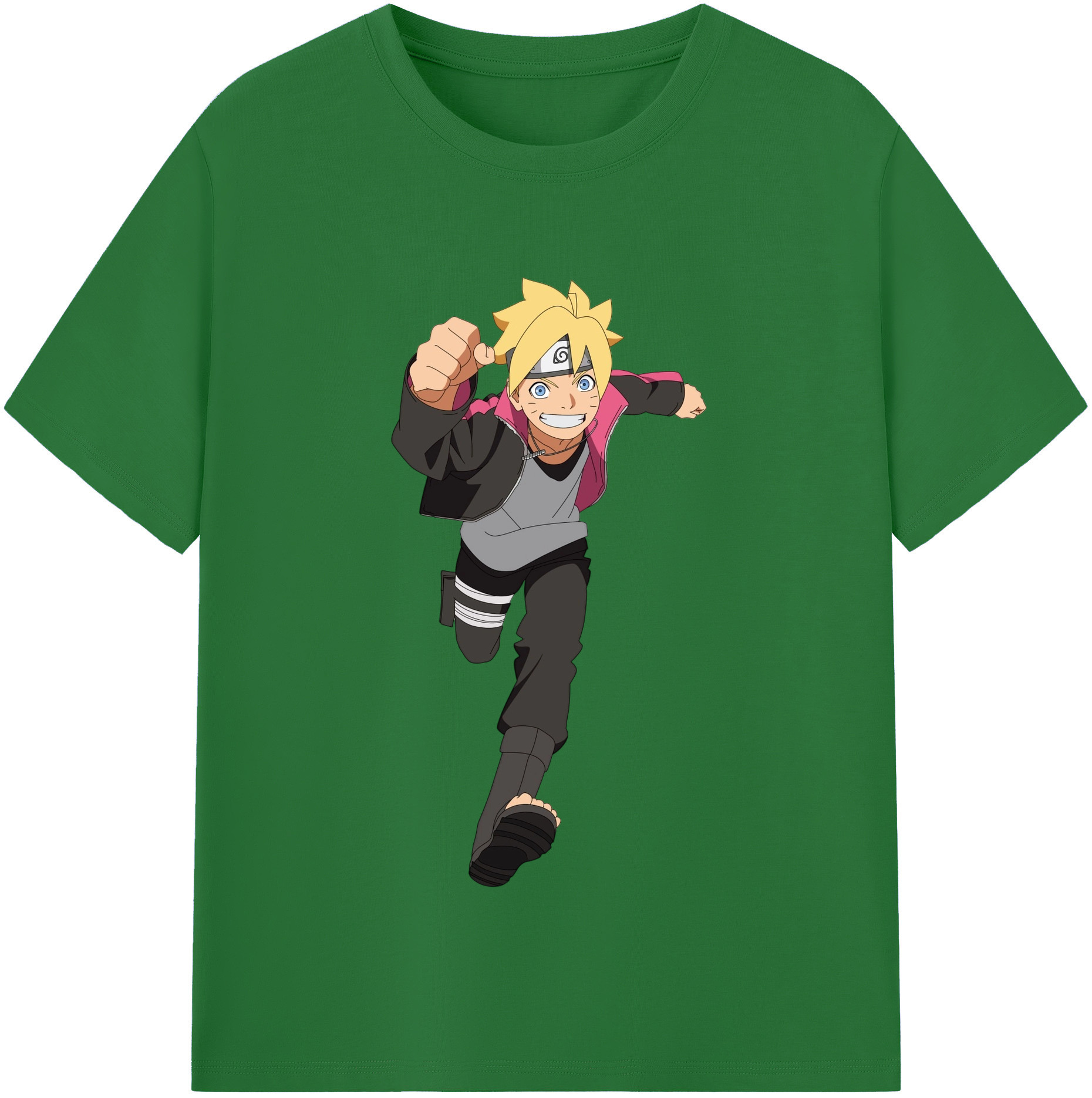 （画像用） NARUTO -ナルト- うずまき ボルト Uzumaki Boruto 綿100％半袖Tシャツ（フロントプリント）