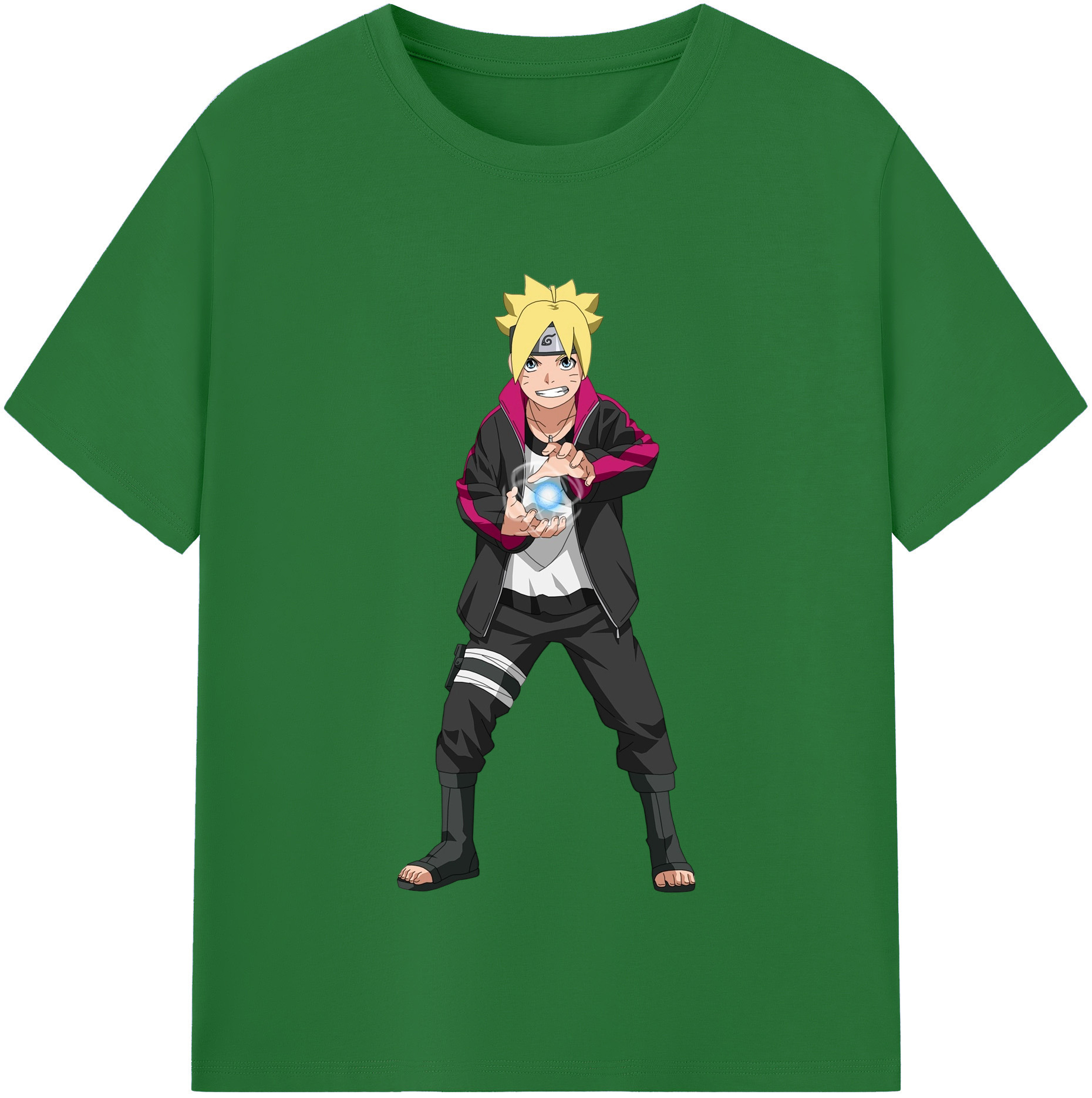 （画像用） NARUTO -ナルト- うずまき ボルト Uzumaki Boruto 綿100％半袖Tシャツ（フロントプリント）