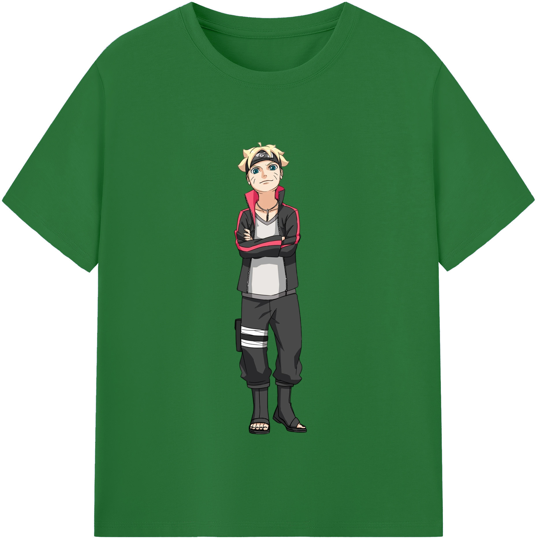 （画像用） NARUTO -ナルト- うずまき ボルト Uzumaki Boruto 綿100％半袖Tシャツ（フロントプリント）
