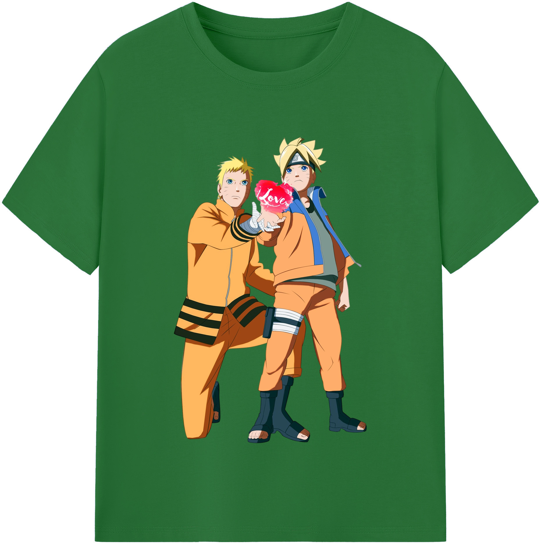 （画像用） NARUTO -ナルト- うずまき ボルト Uzumaki Boruto 綿100％半袖Tシャツ（フロントプリント）