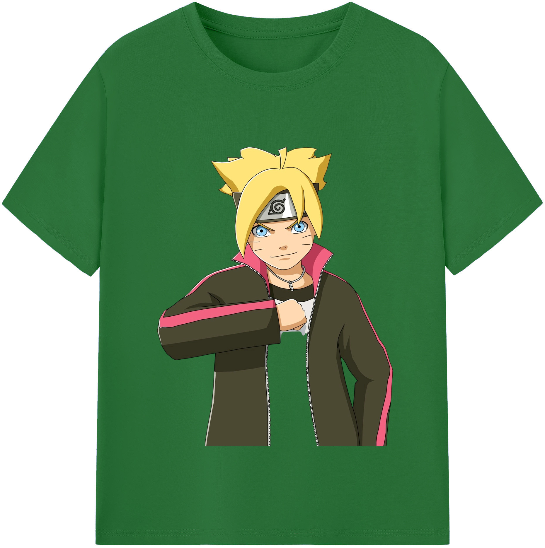 （画像用） NARUTO -ナルト- うずまき ボルト Uzumaki Boruto 綿100％半袖Tシャツ（フロントプリント）