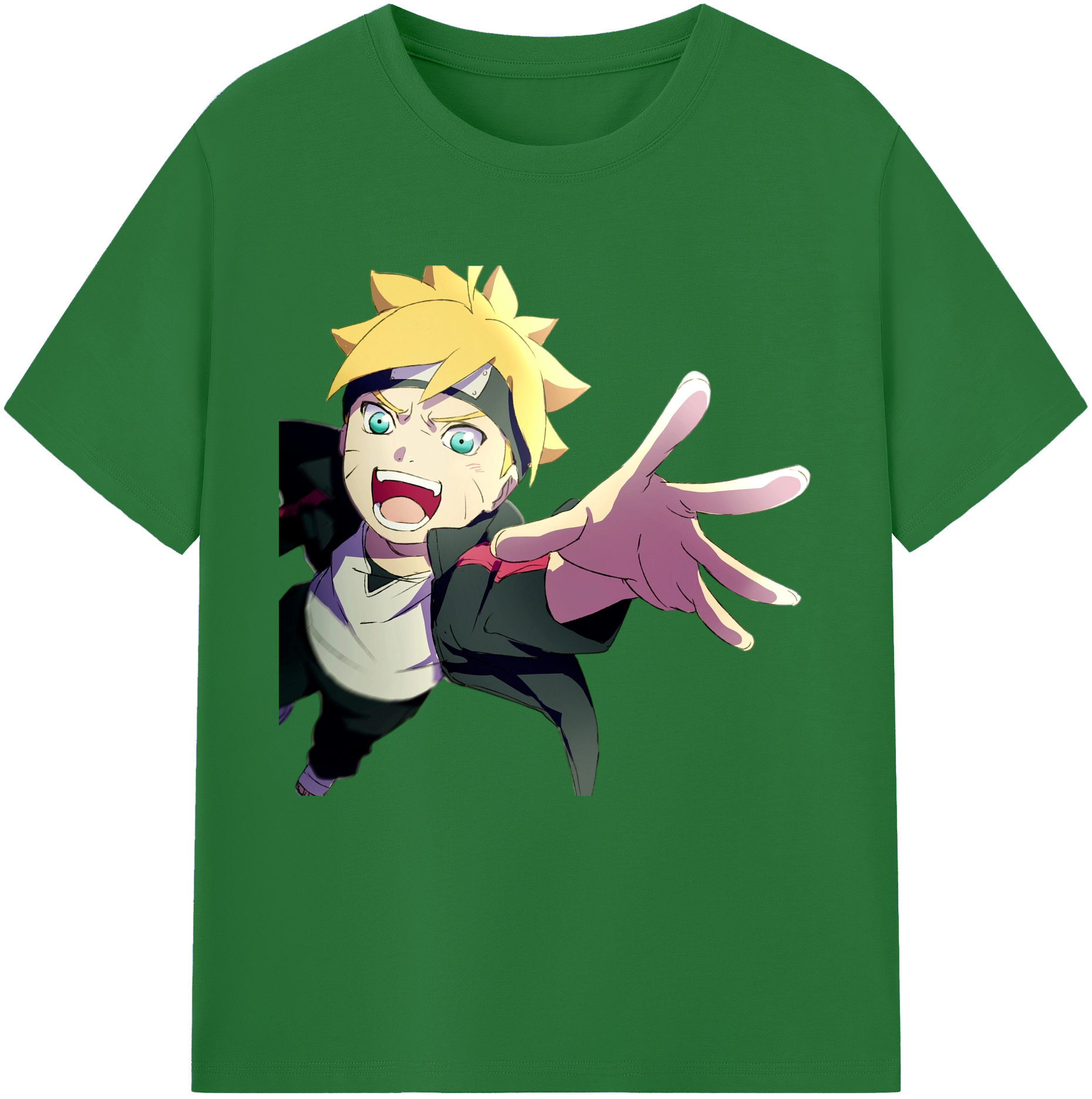 （画像用） NARUTO -ナルト- うずまき ボルト Uzumaki Boruto 綿100％半袖Tシャツ（フロントプリント）