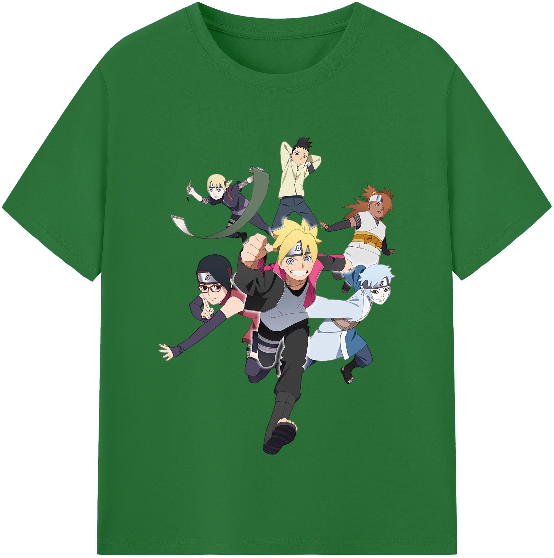 （画像用） NARUTO -ナルト- うずまき ボルト Uzumaki Boruto 綿100％半袖Tシャツ（フロントプリント）
