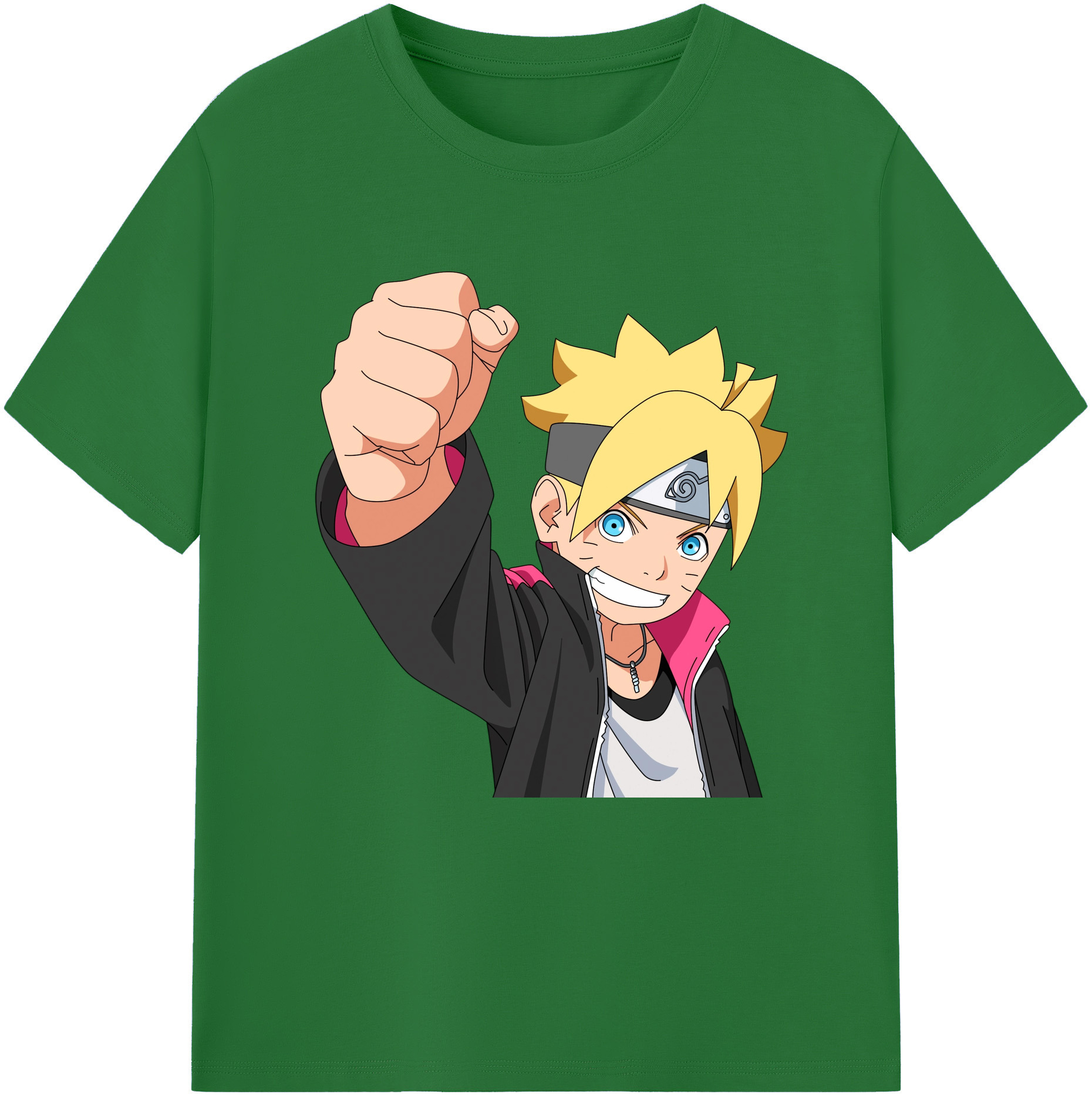 （画像用） NARUTO -ナルト- うずまき ボルト Uzumaki Boruto 綿100％半袖Tシャツ（フロントプリント）