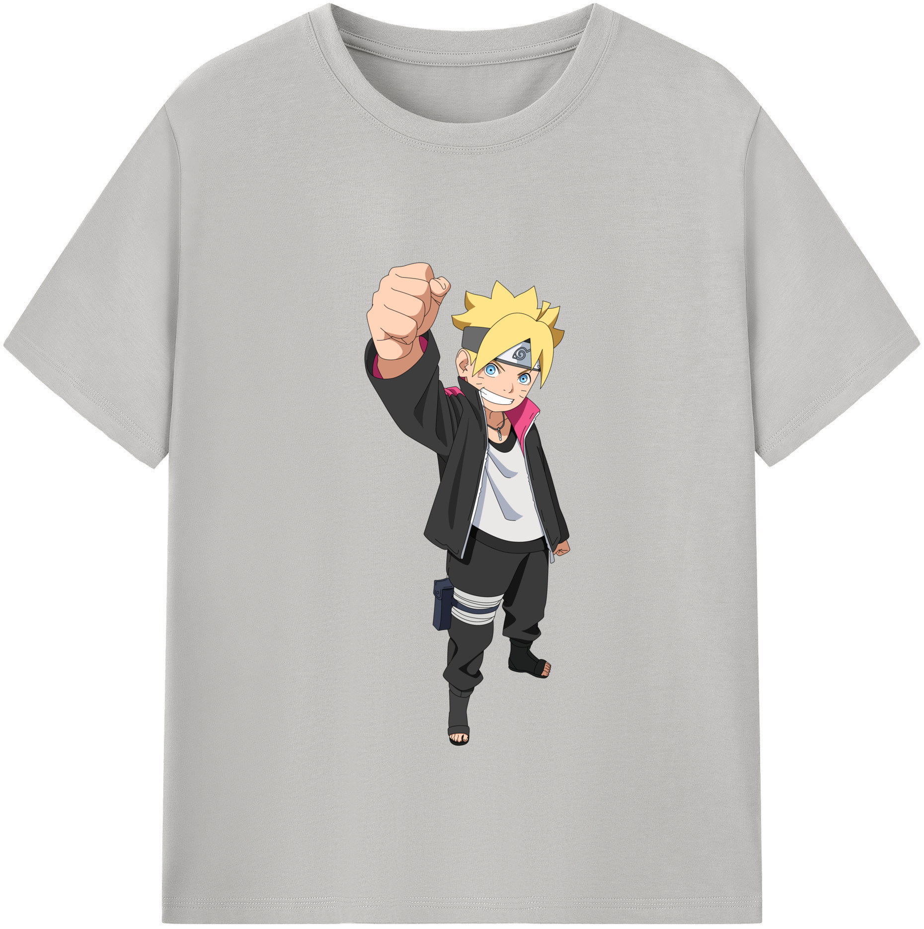 （画像用） NARUTO -ナルト- うずまき ボルト Uzumaki Boruto 綿100％半袖Tシャツ（フロントプリント）