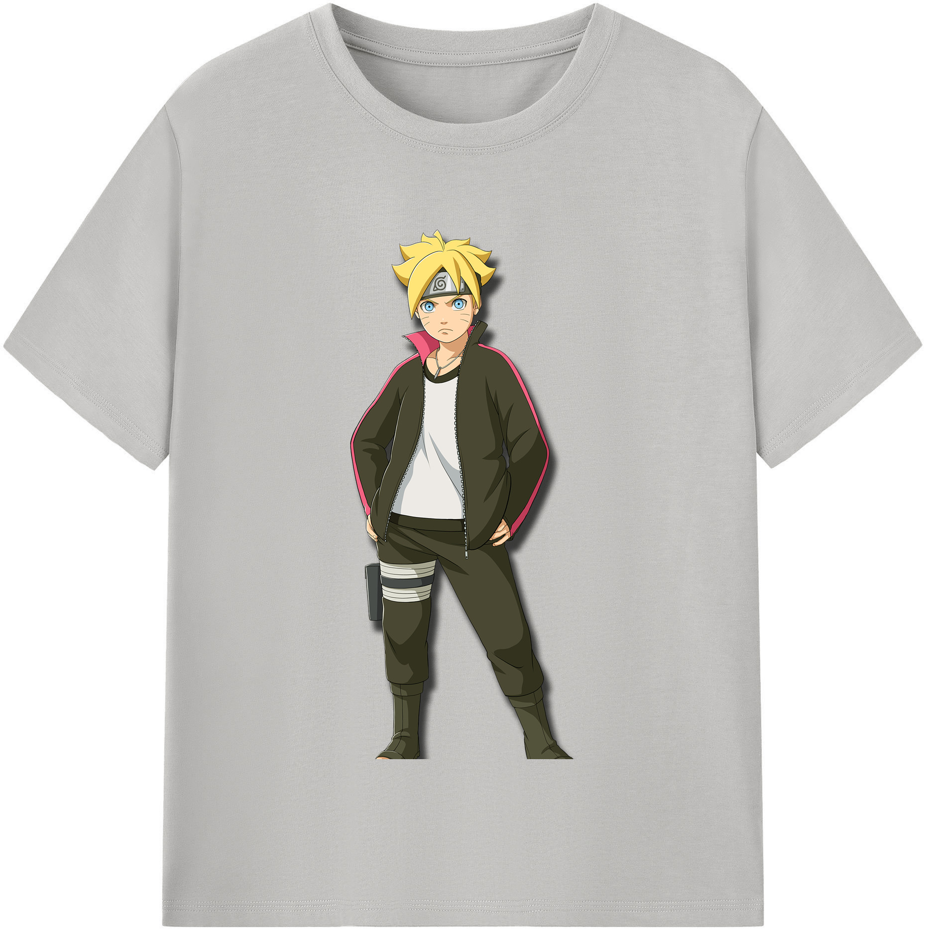（画像用） NARUTO -ナルト- うずまき ボルト Uzumaki Boruto 綿100％半袖Tシャツ（フロントプリント）