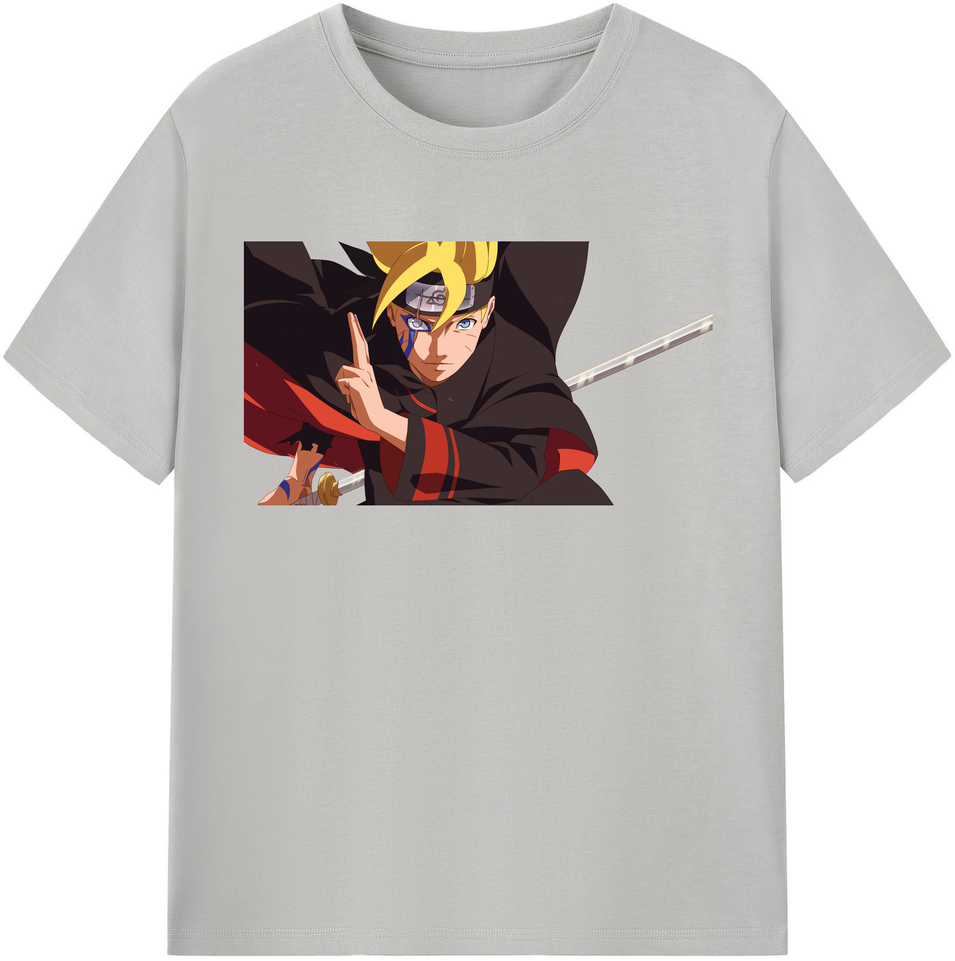 （画像用） NARUTO -ナルト- うずまき ボルト Uzumaki Boruto 綿100％半袖Tシャツ（フロントプリント）
