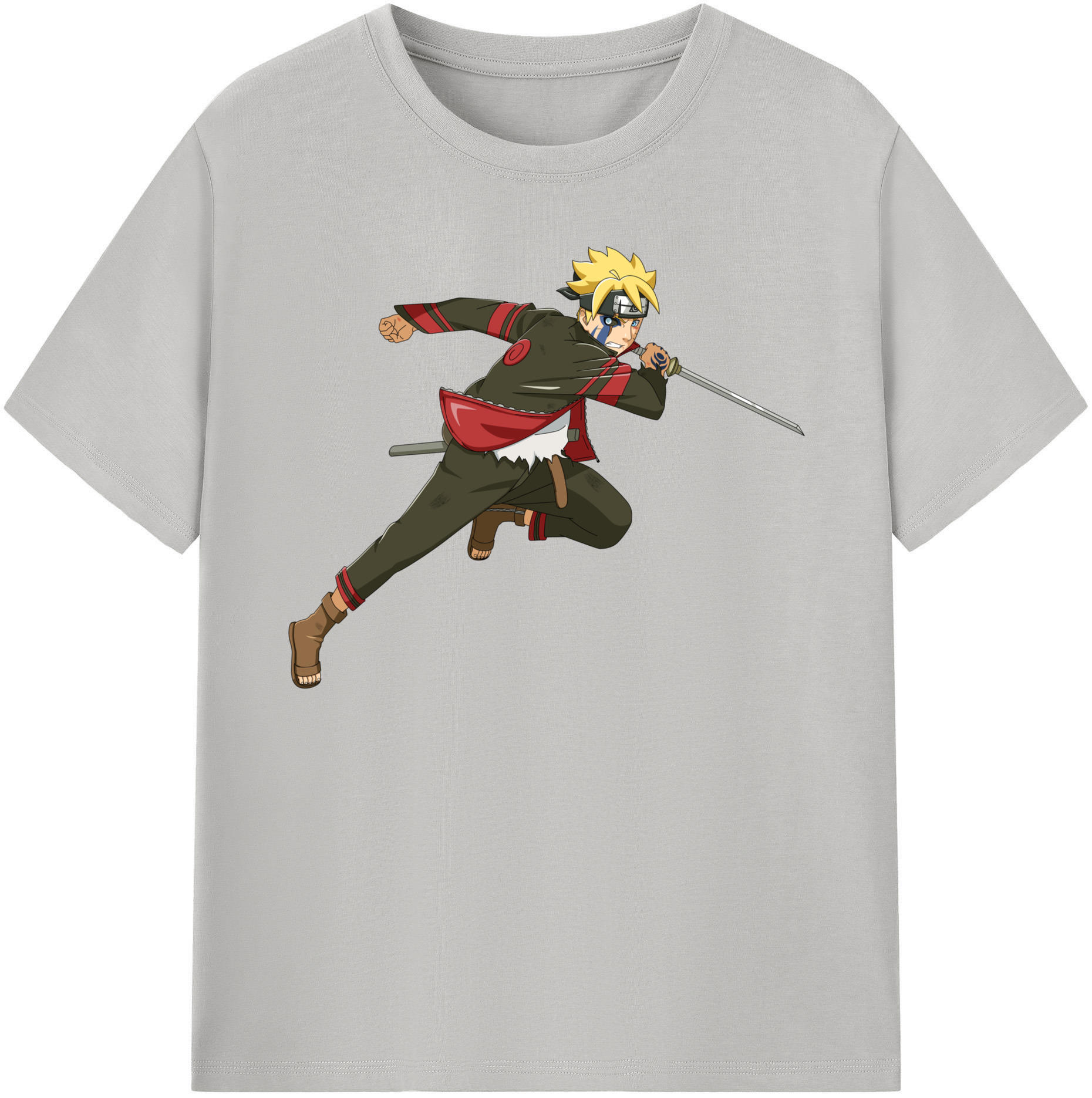 （画像用） NARUTO -ナルト- うずまき ボルト Uzumaki Boruto 綿100％半袖Tシャツ（フロントプリント）
