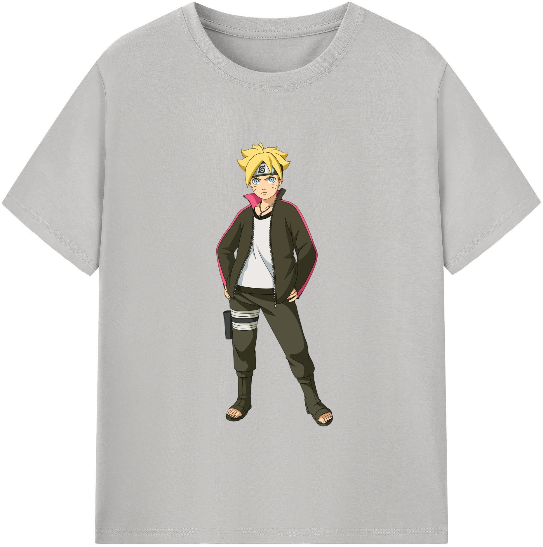 （画像用） NARUTO -ナルト- うずまき ボルト Uzumaki Boruto 綿100％半袖Tシャツ（フロントプリント）