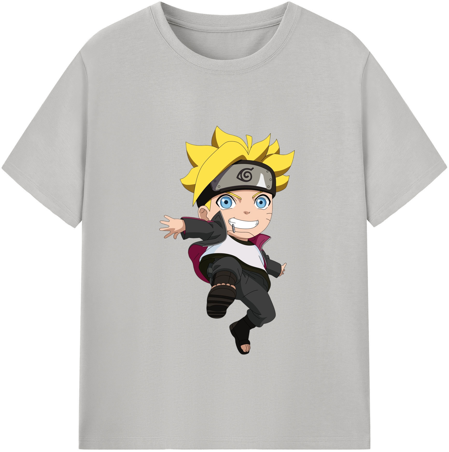 （画像用） NARUTO -ナルト- うずまき ボルト Uzumaki Boruto 綿100％半袖Tシャツ（フロントプリント）