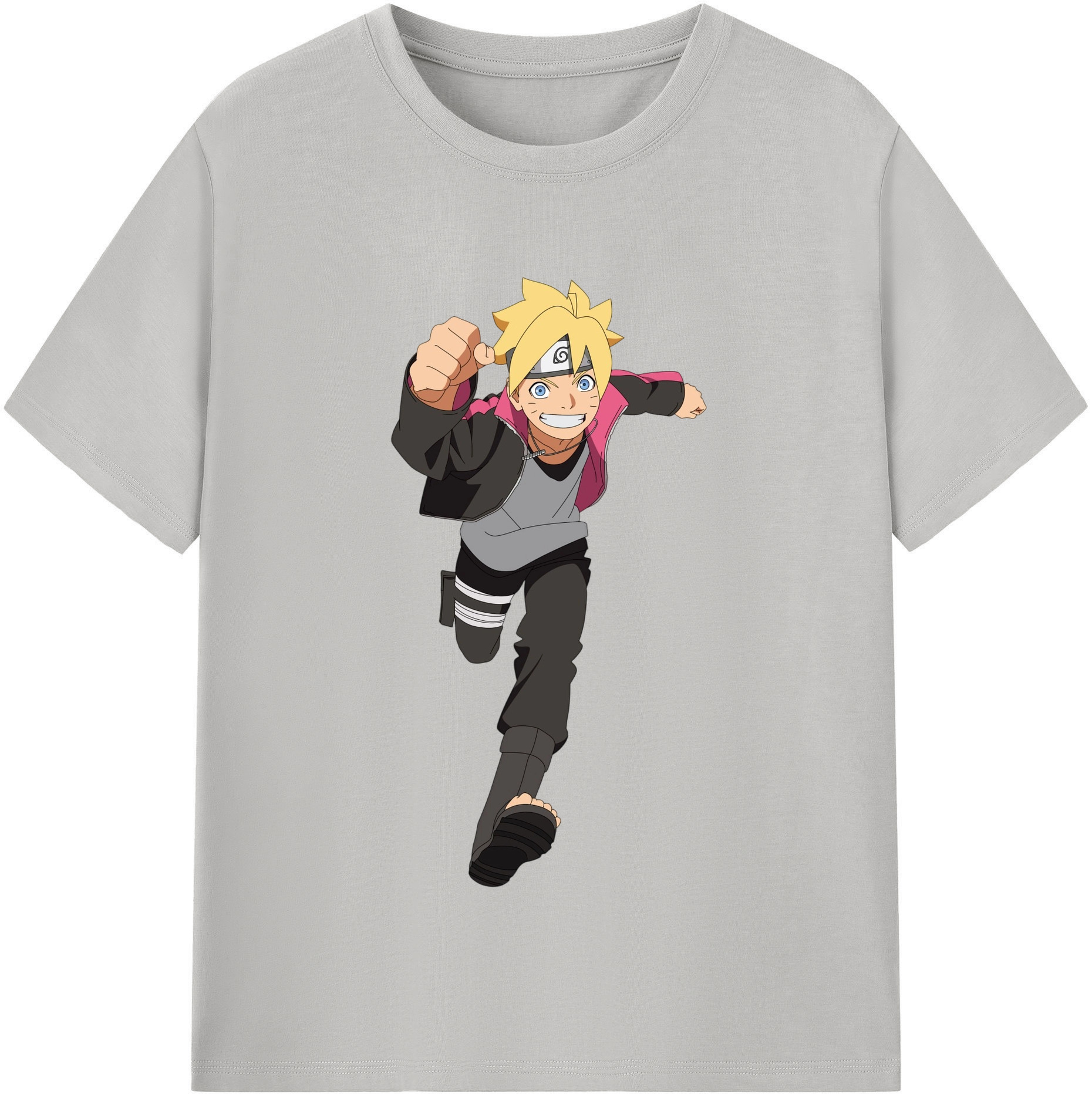 （画像用） NARUTO -ナルト- うずまき ボルト Uzumaki Boruto 綿100％半袖Tシャツ（フロントプリント）