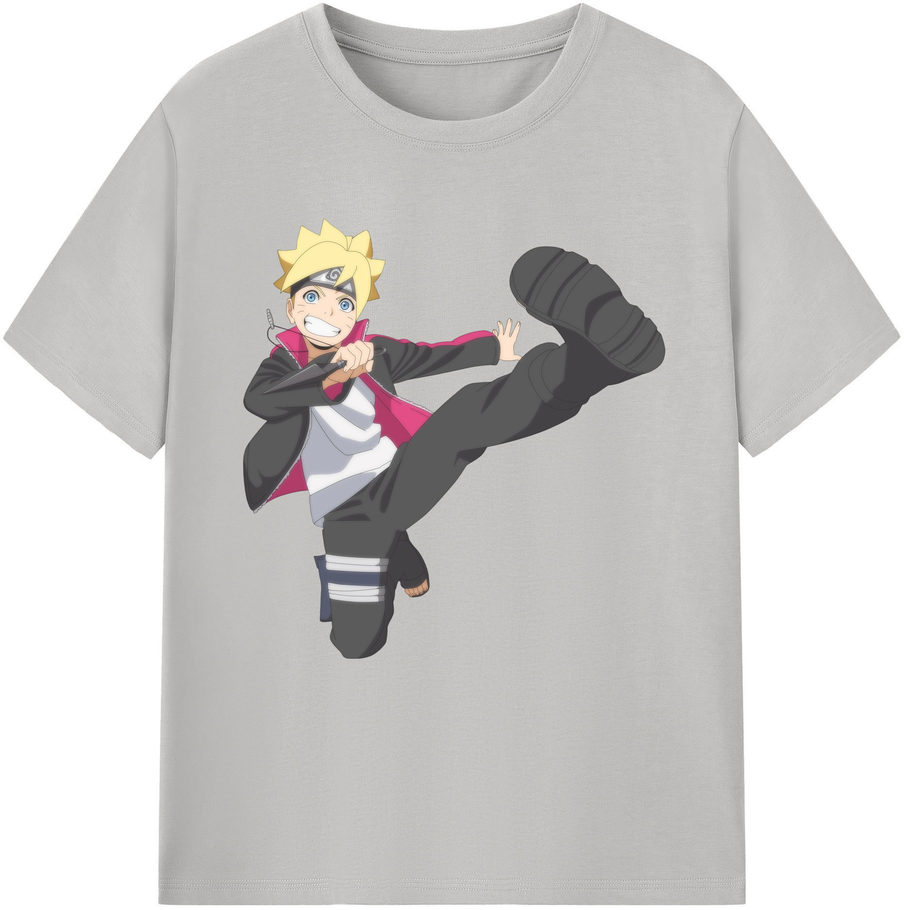（画像用） NARUTO -ナルト- うずまき ボルト Uzumaki Boruto 綿100％半袖Tシャツ（フロントプリント）