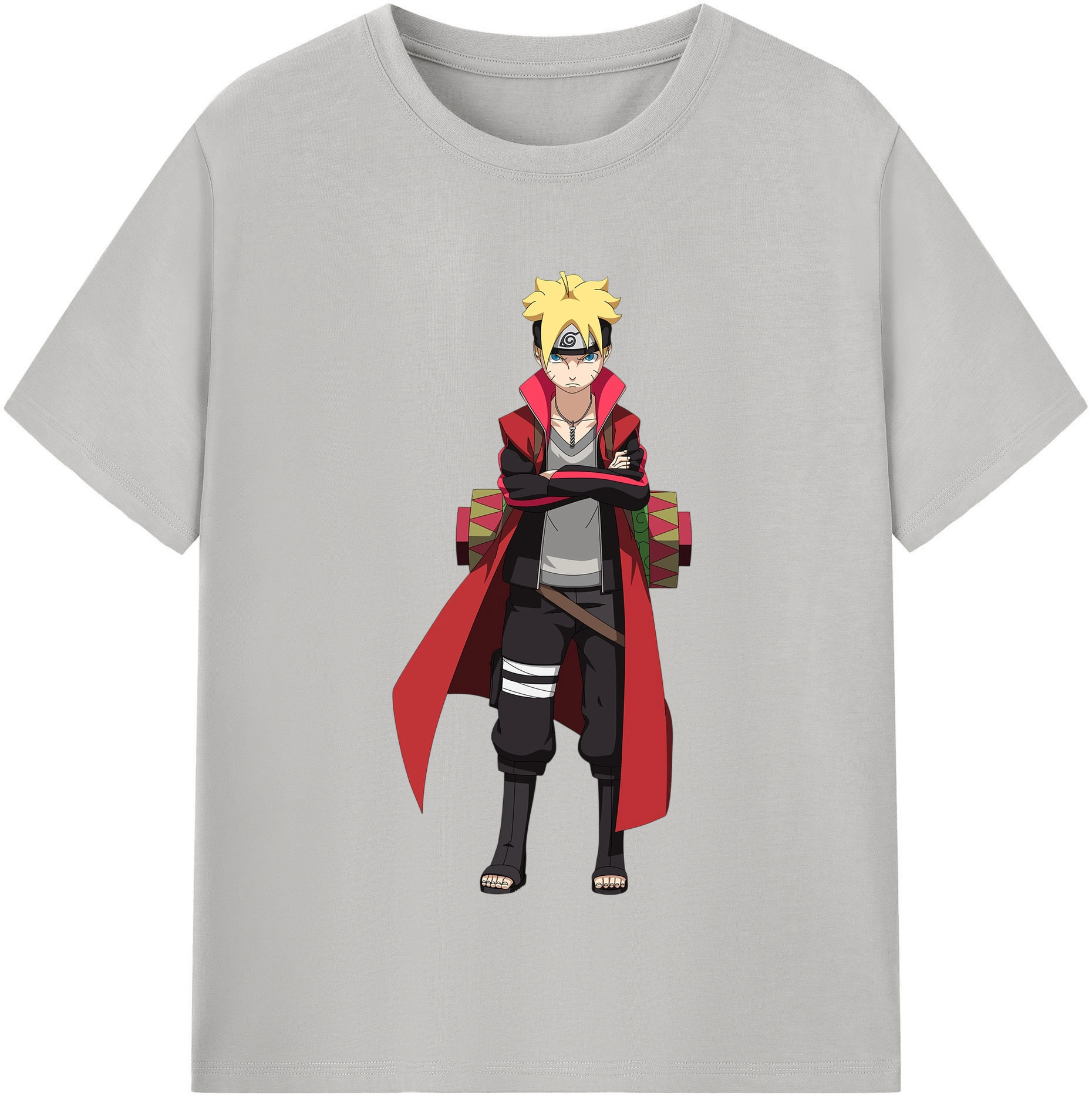 （画像用） NARUTO -ナルト- うずまき ボルト Uzumaki Boruto 綿100％半袖Tシャツ（フロントプリント）
