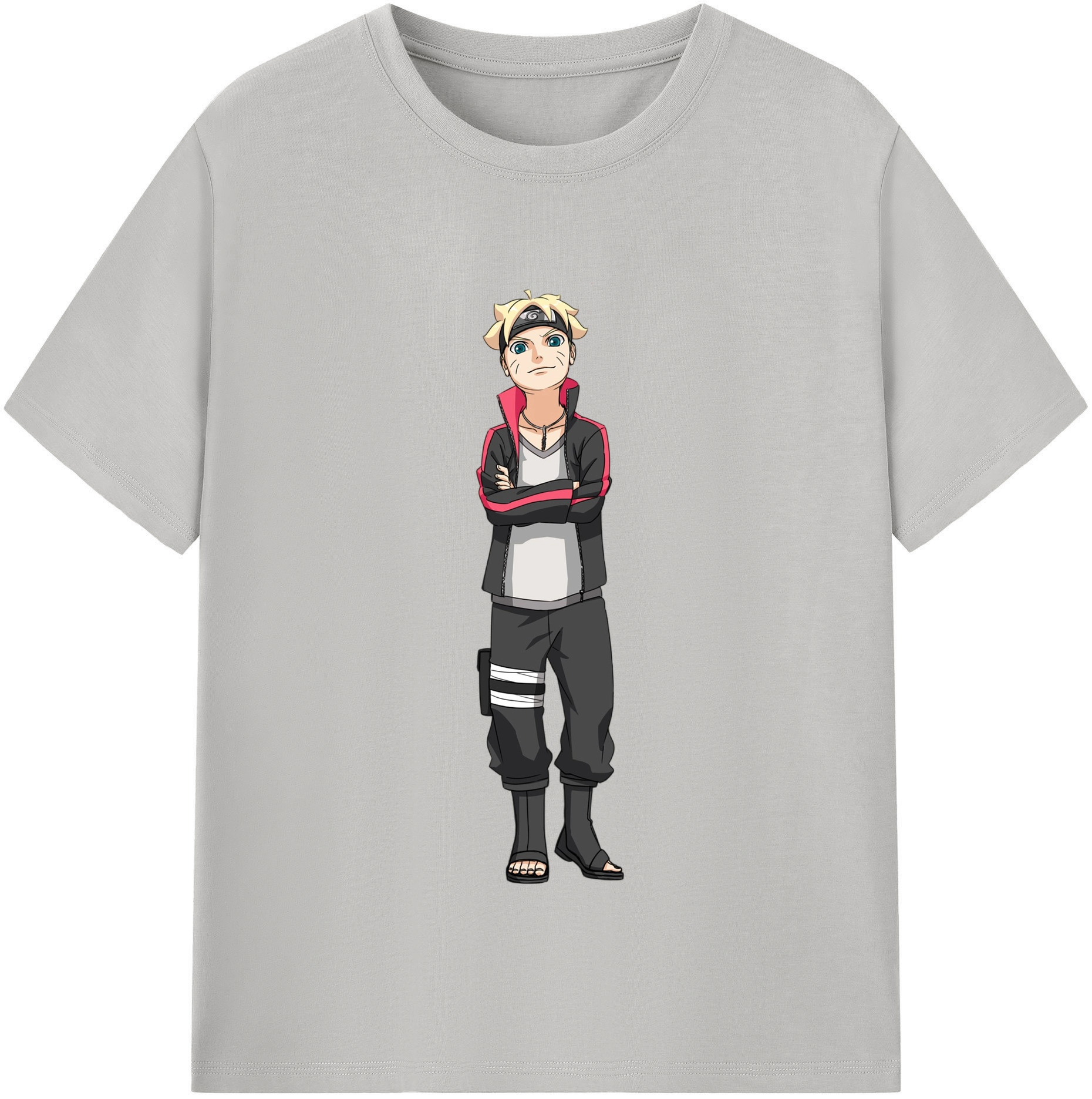（画像用） NARUTO -ナルト- うずまき ボルト Uzumaki Boruto 綿100％半袖Tシャツ（フロントプリント）