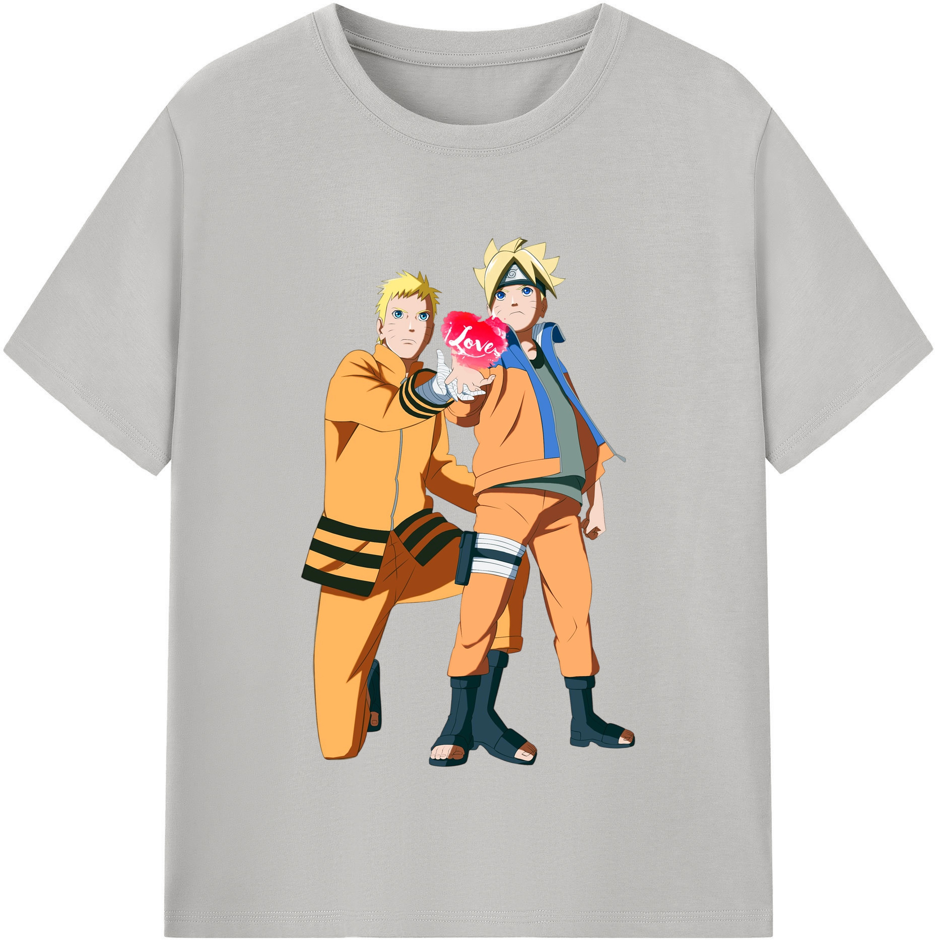 （画像用） NARUTO -ナルト- うずまき ボルト Uzumaki Boruto 綿100％半袖Tシャツ（フロントプリント）