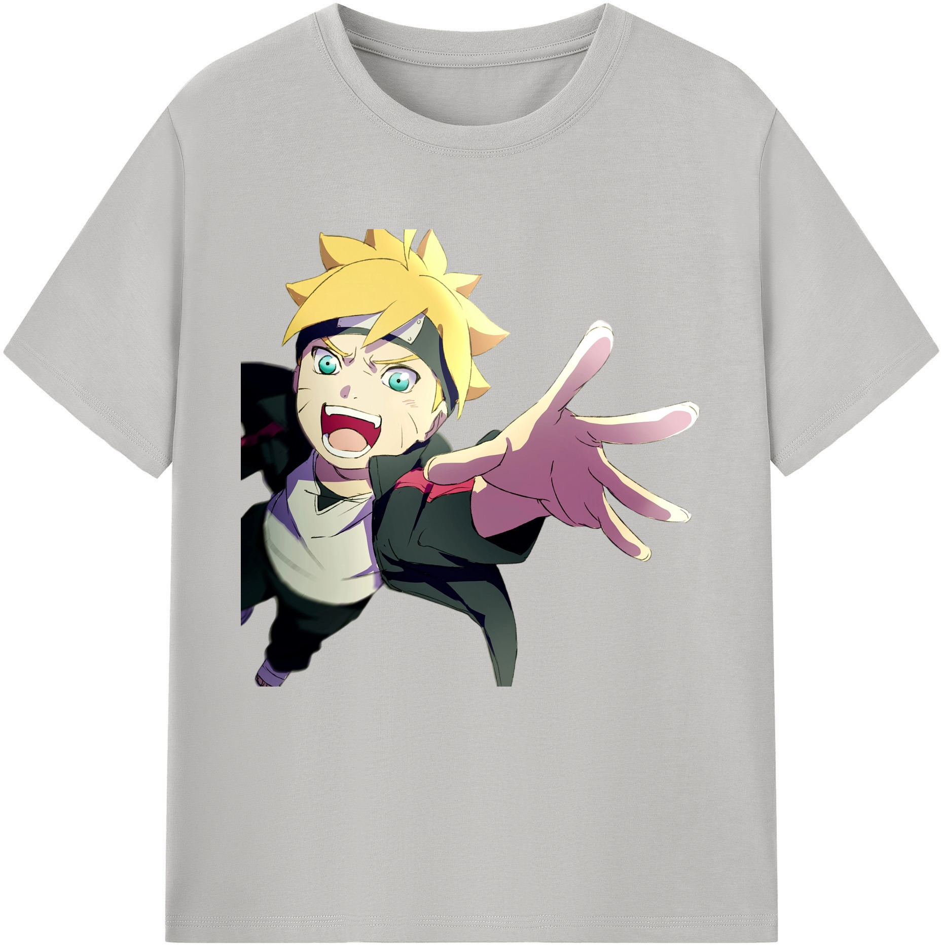 （画像用） NARUTO -ナルト- うずまき ボルト Uzumaki Boruto 綿100％半袖Tシャツ（フロントプリント）