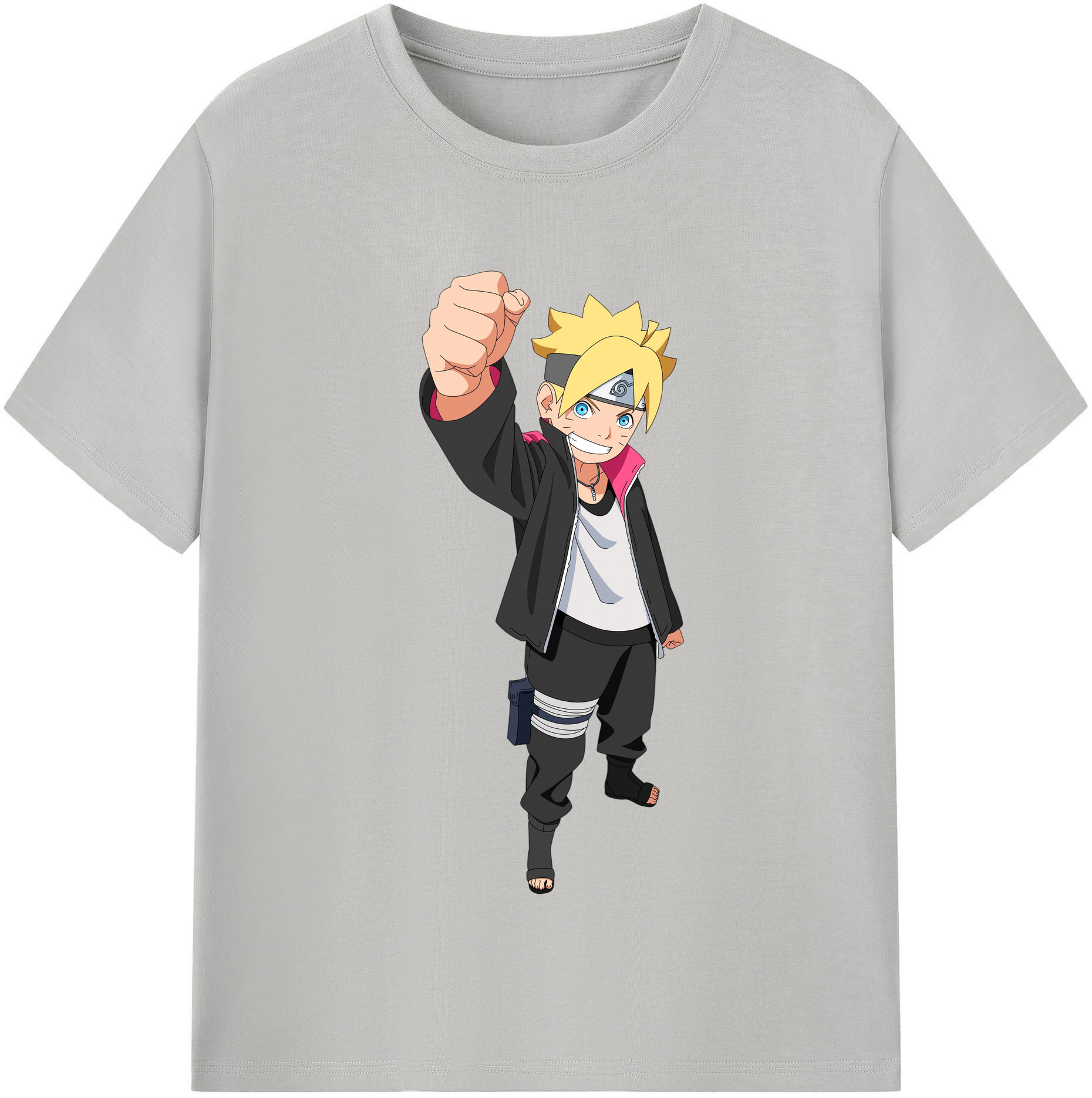 （画像用） NARUTO -ナルト- うずまき ボルト Uzumaki Boruto 綿100％半袖Tシャツ（フロントプリント）