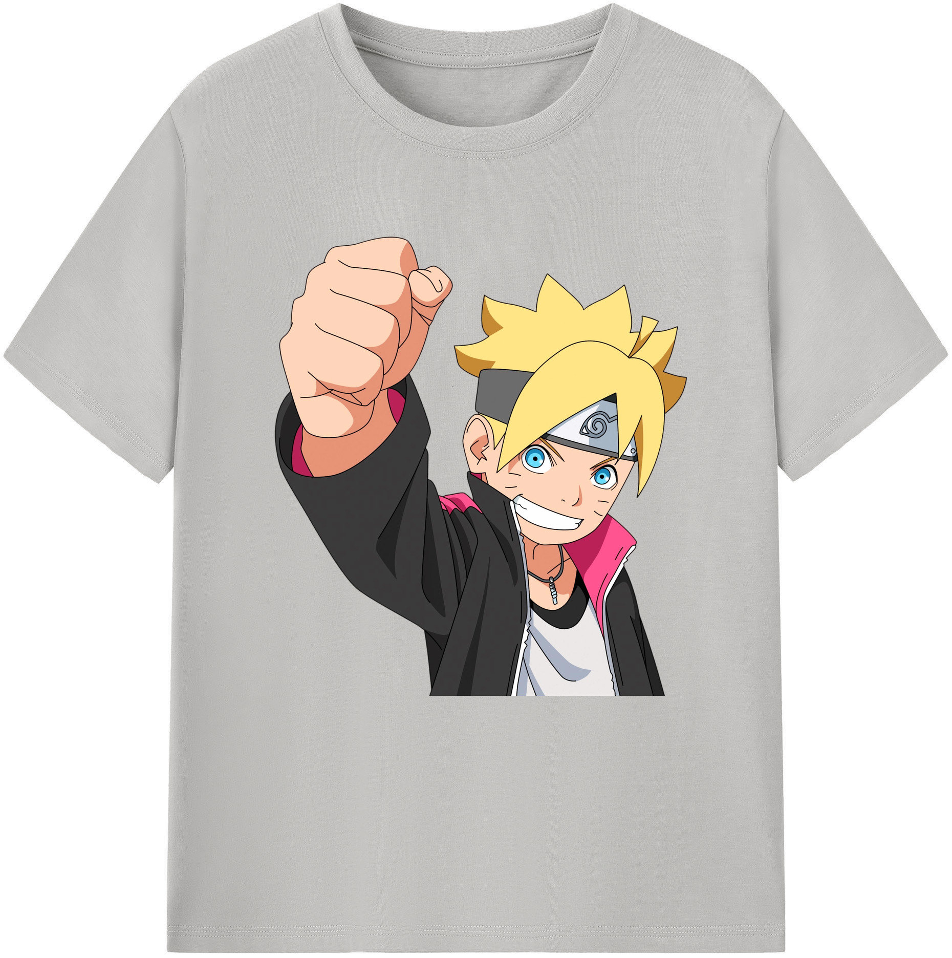 （画像用） NARUTO -ナルト- うずまき ボルト Uzumaki Boruto 綿100％半袖Tシャツ（フロントプリント）