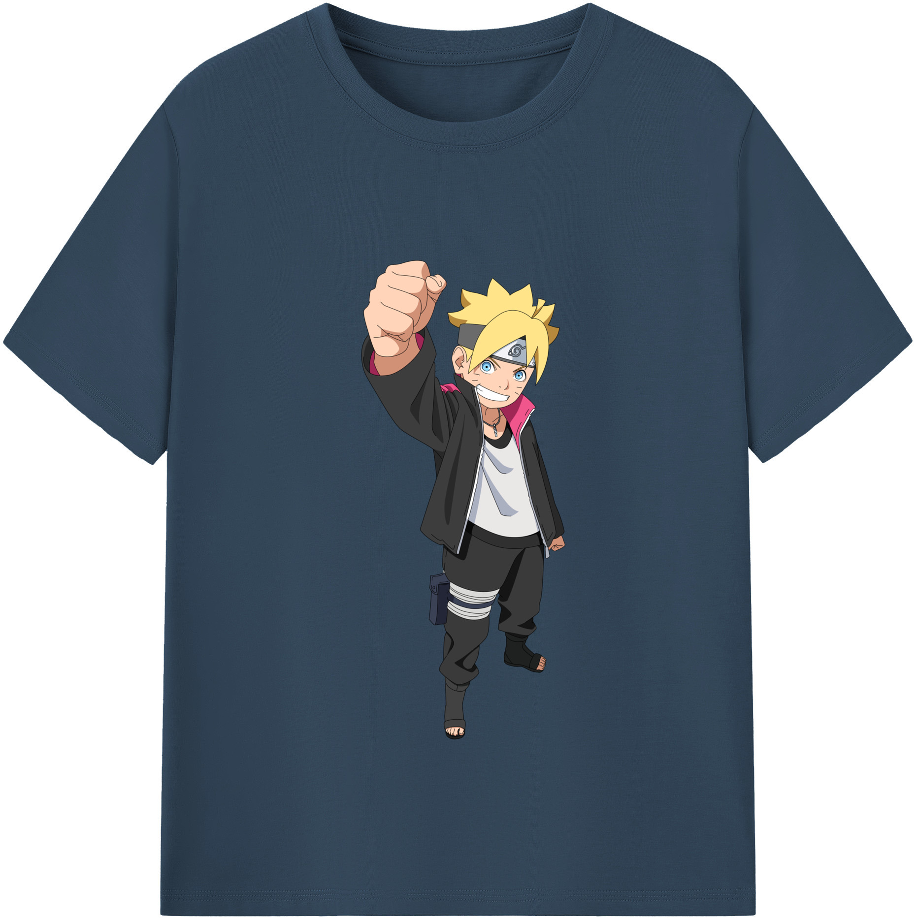 （画像用） NARUTO -ナルト- うずまき ボルト Uzumaki Boruto 綿100％半袖Tシャツ（フロントプリント）
