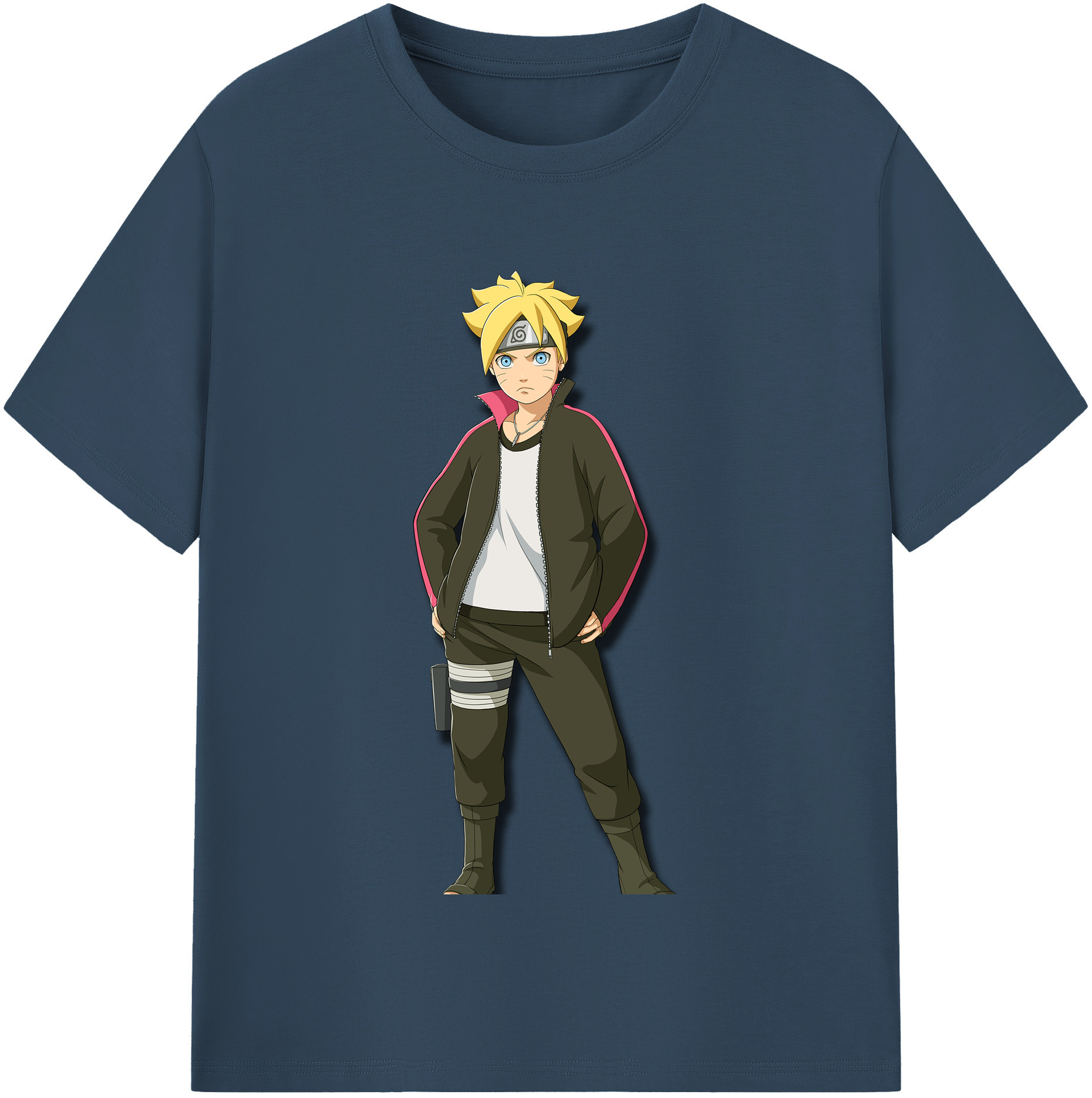 （画像用） NARUTO -ナルト- うずまき ボルト Uzumaki Boruto 綿100％半袖Tシャツ（フロントプリント）