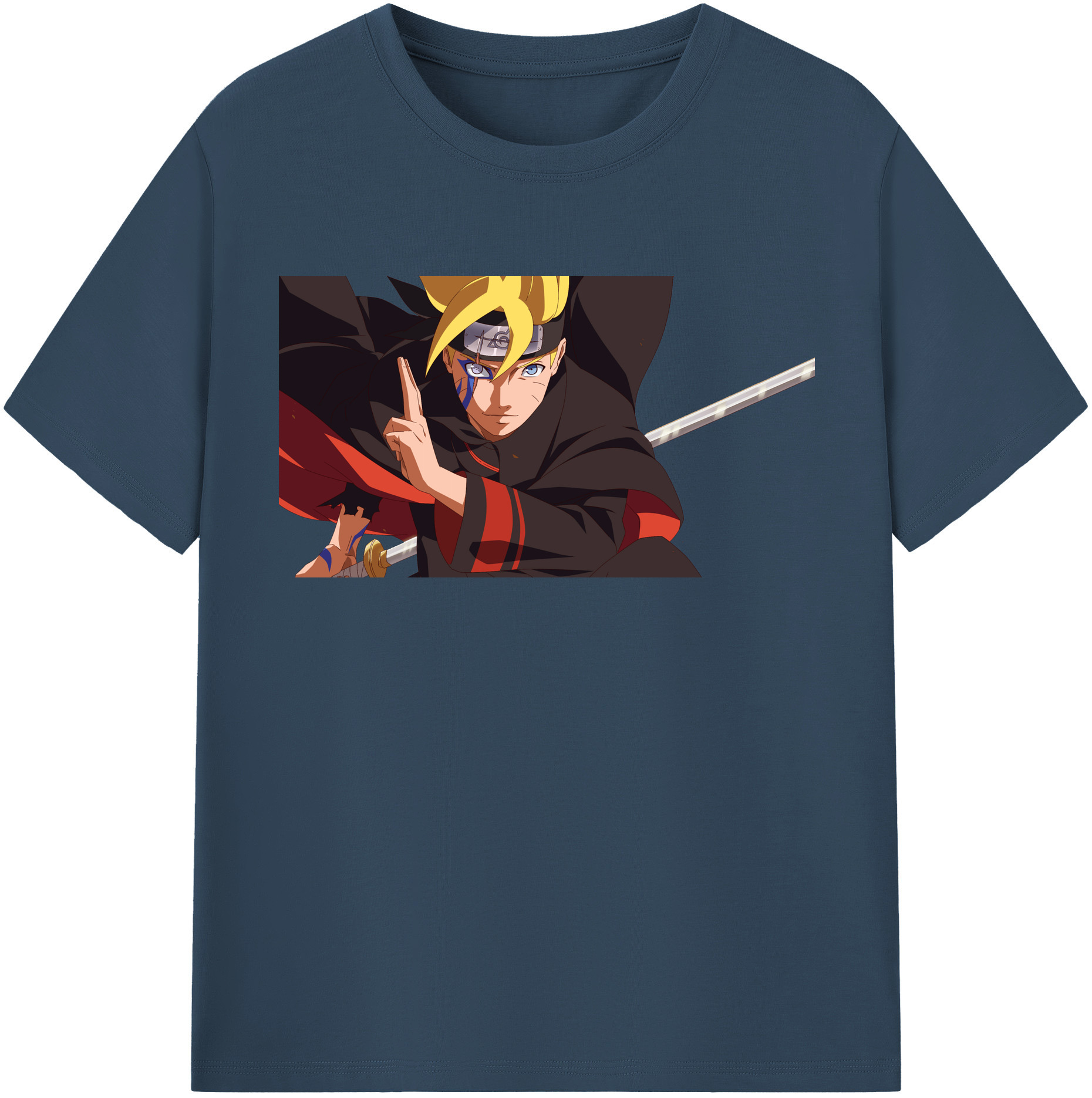 （画像用） NARUTO -ナルト- うずまき ボルト Uzumaki Boruto 綿100％半袖Tシャツ（フロントプリント）
