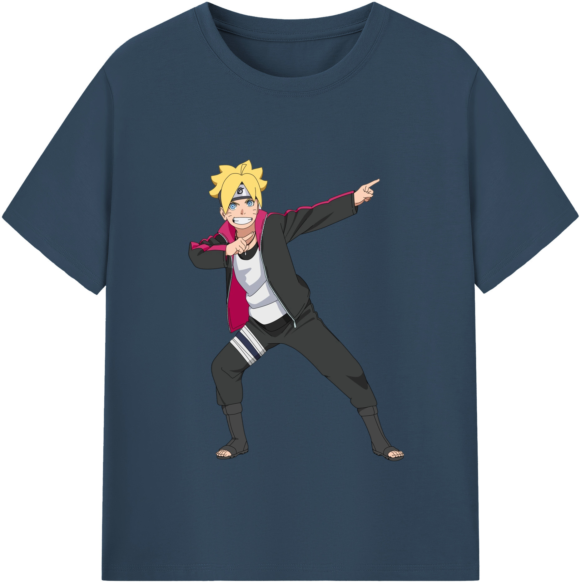 （画像用） NARUTO -ナルト- うずまき ボルト Uzumaki Boruto 綿100％半袖Tシャツ（フロントプリント）