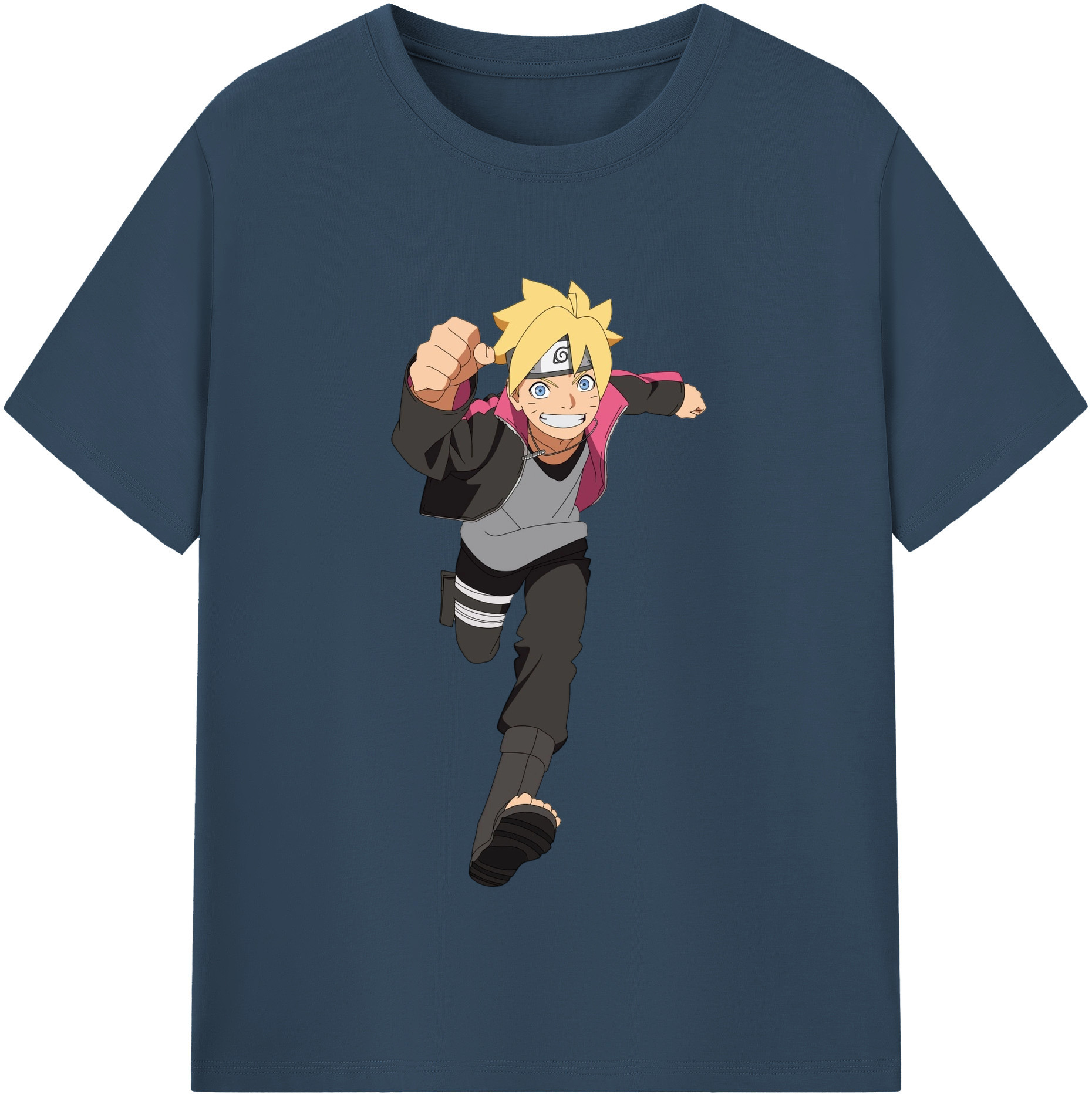 （画像用） NARUTO -ナルト- うずまき ボルト Uzumaki Boruto 綿100％半袖Tシャツ（フロントプリント）