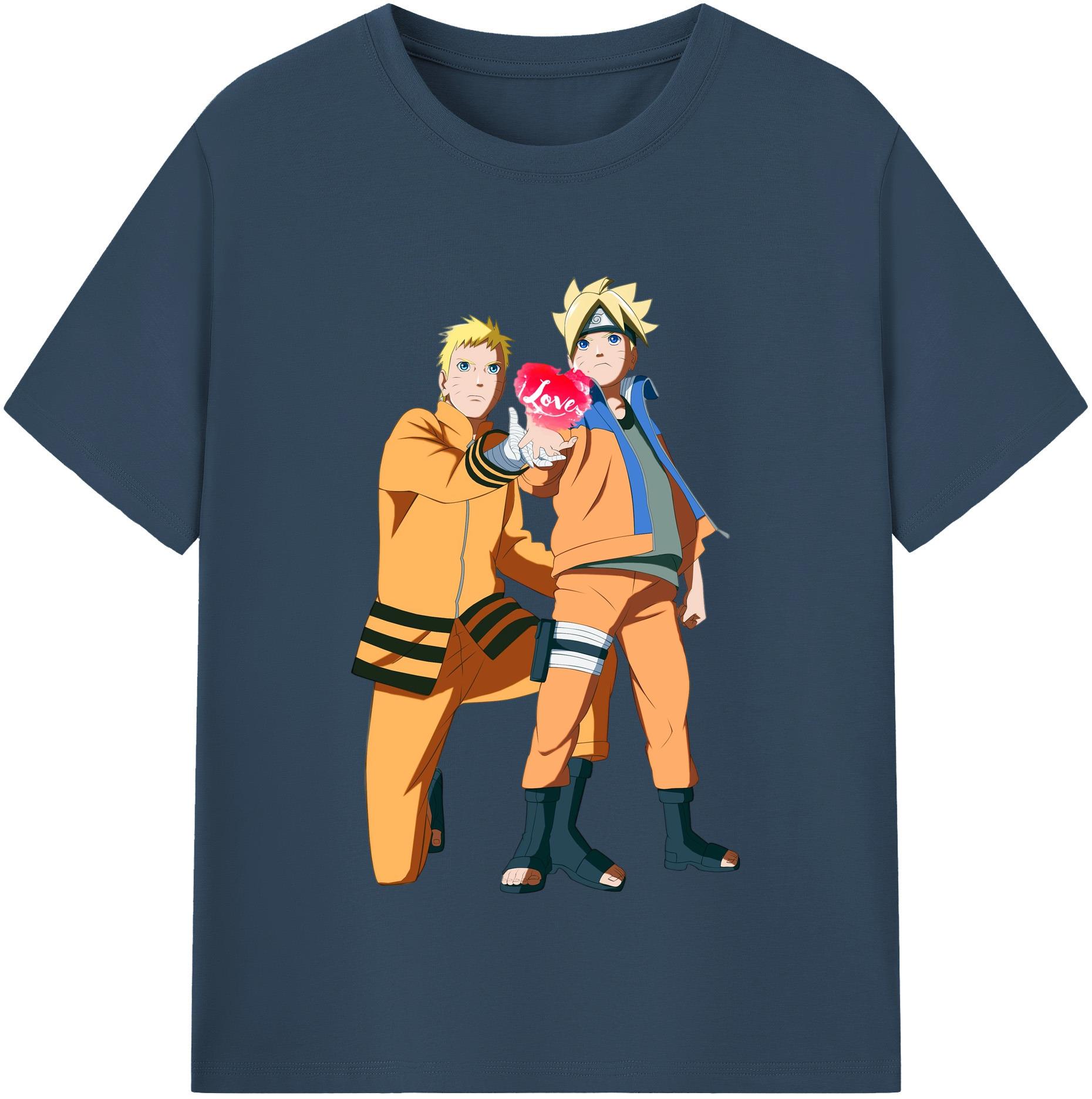 （画像用） NARUTO -ナルト- うずまき ボルト Uzumaki Boruto 綿100％半袖Tシャツ（フロントプリント）