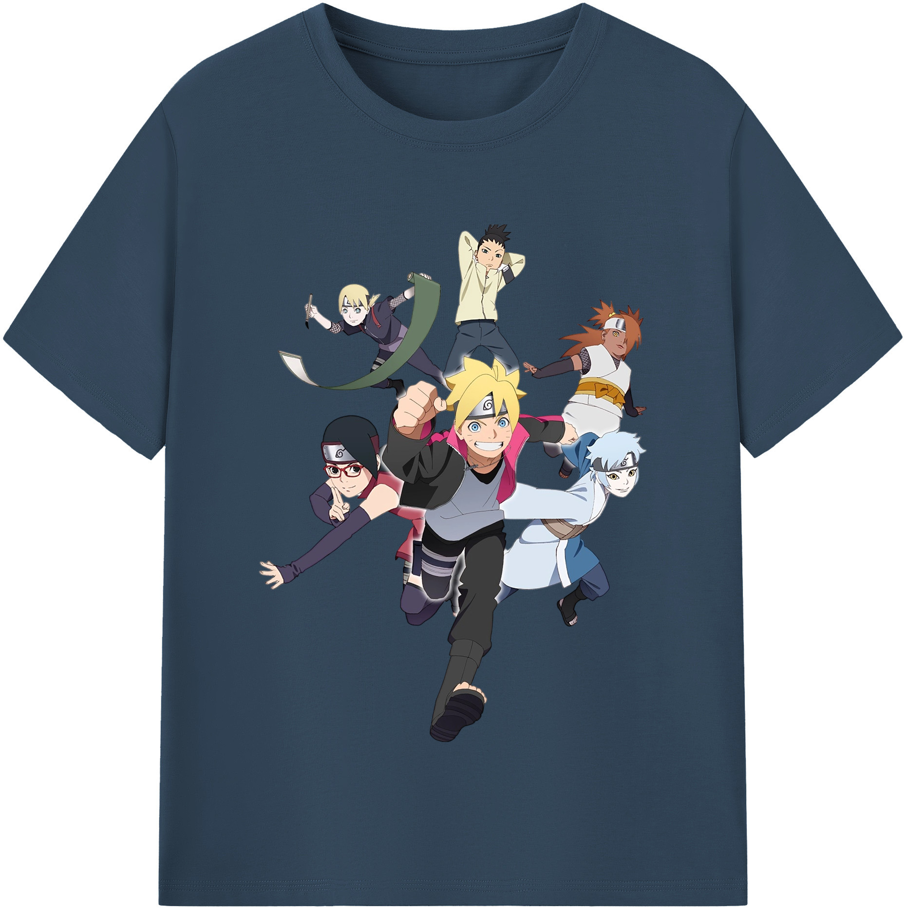 （画像用） NARUTO -ナルト- うずまき ボルト Uzumaki Boruto 綿100％半袖Tシャツ（フロントプリント）
