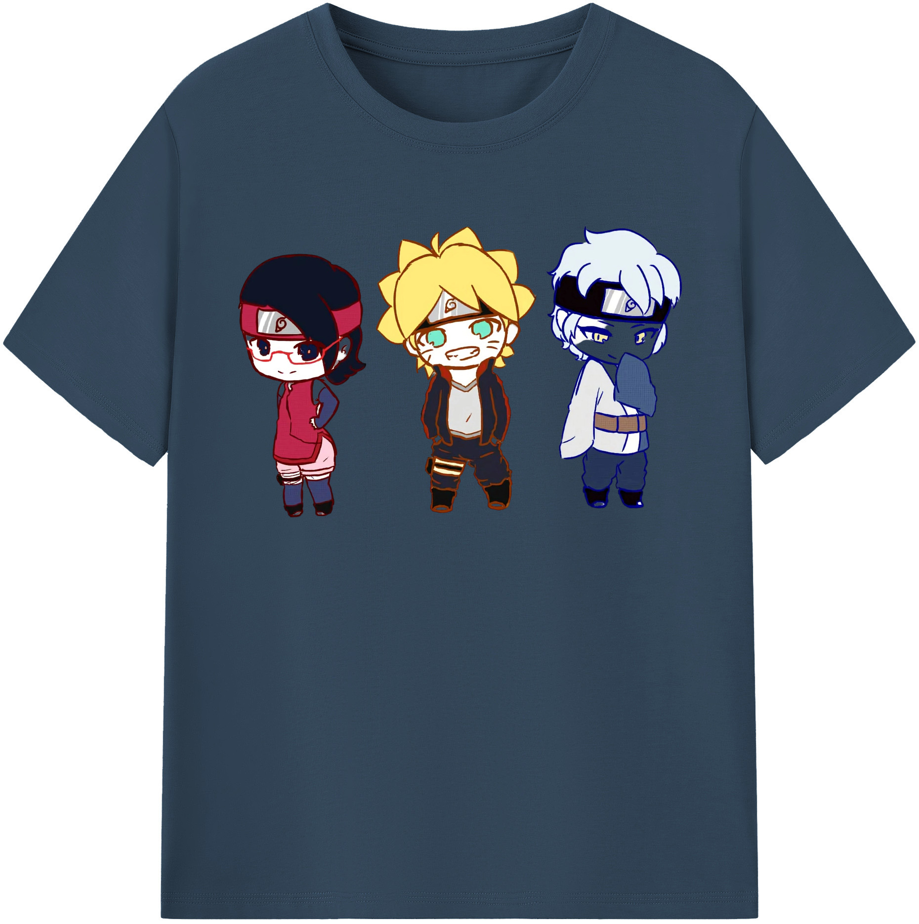 （画像用） NARUTO -ナルト- うずまき ボルト Uzumaki Boruto 綿100％半袖Tシャツ（フロントプリント）