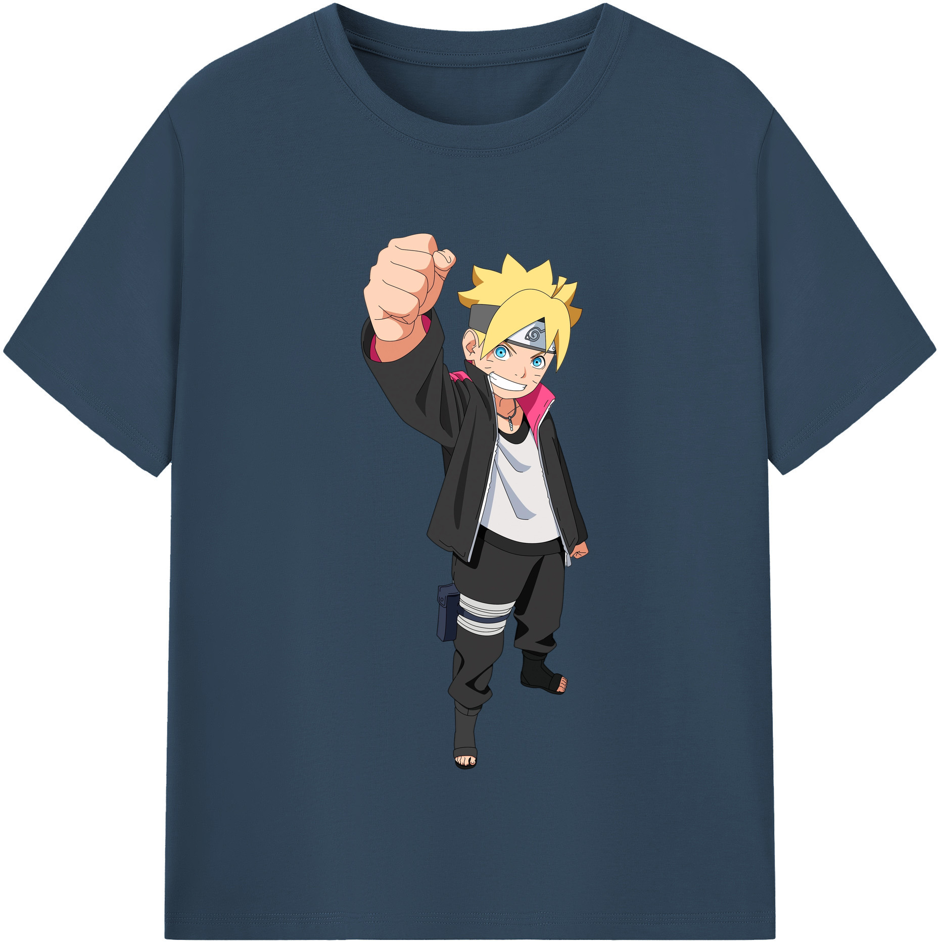 （画像用） NARUTO -ナルト- うずまき ボルト Uzumaki Boruto 綿100％半袖Tシャツ（フロントプリント）