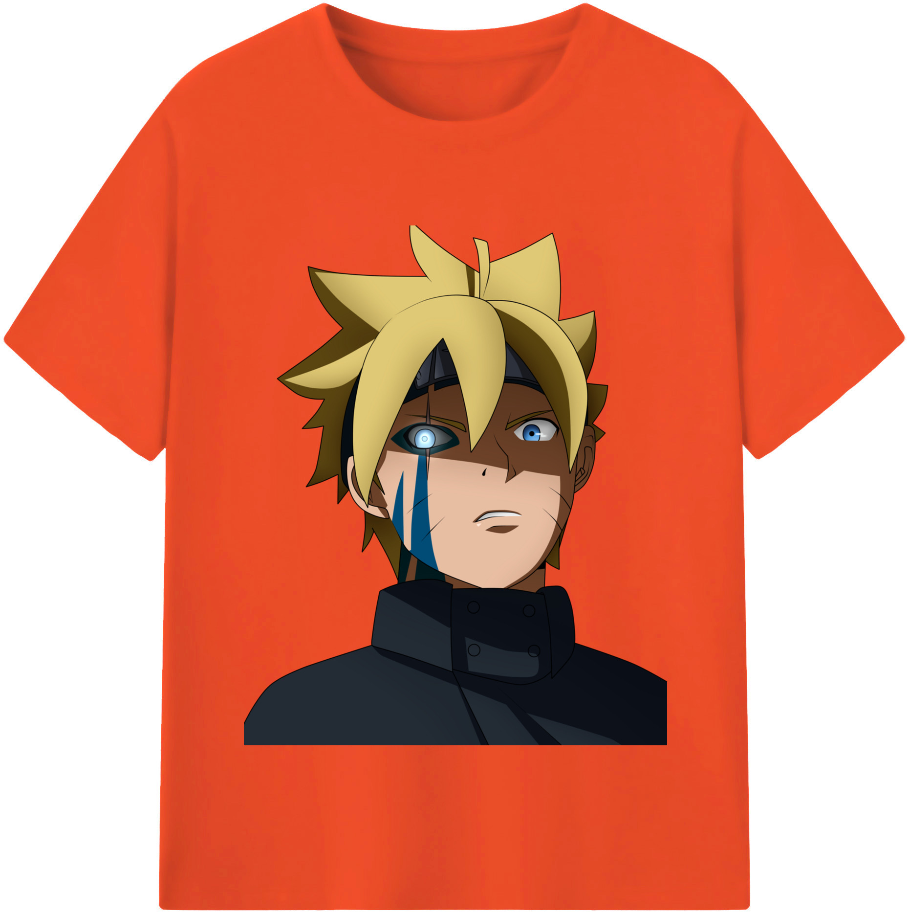 （画像用） NARUTO -ナルト- うずまき ボルト Uzumaki Boruto 綿100％半袖Tシャツ（フロントプリント）