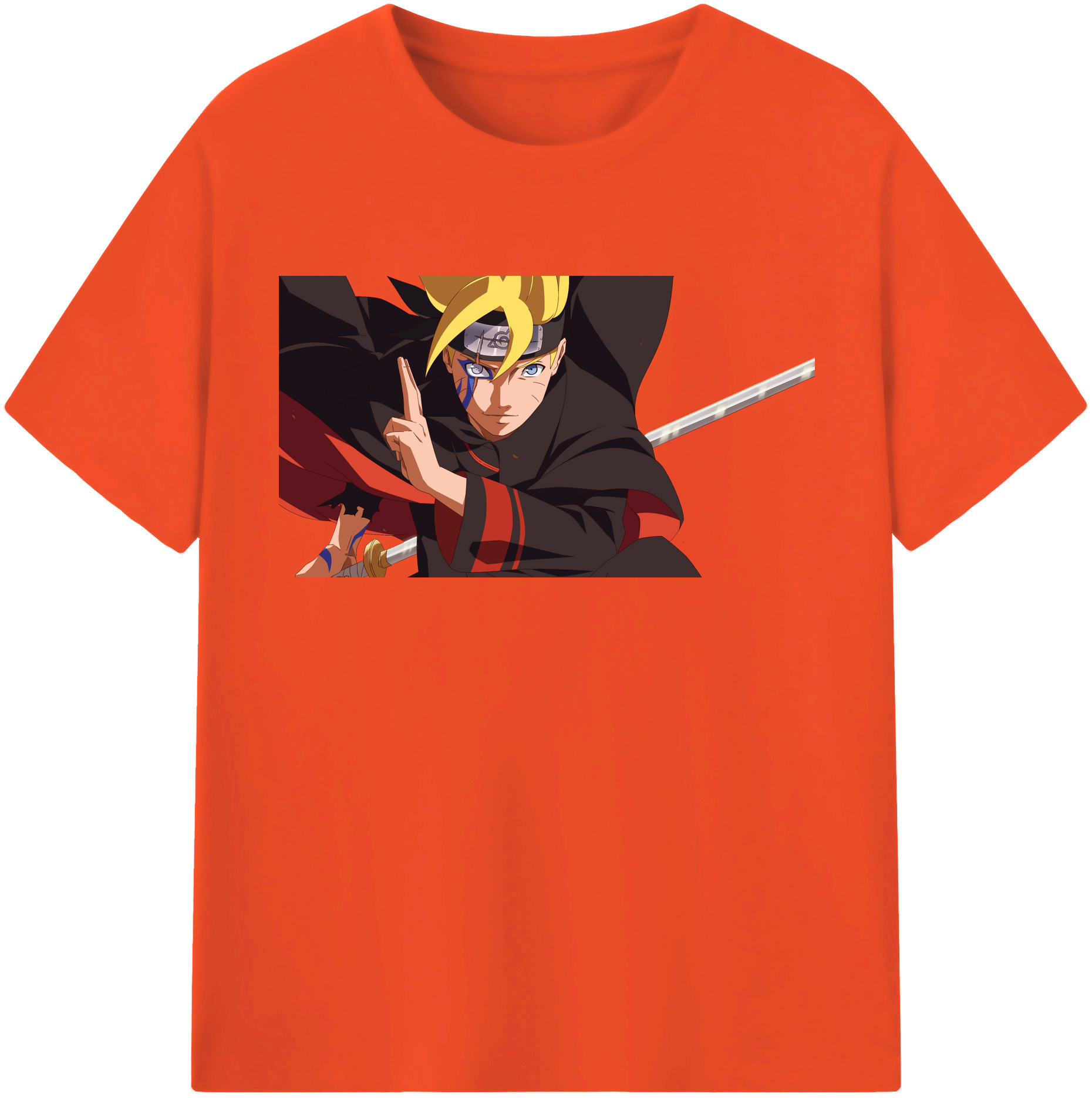 （画像用） NARUTO -ナルト- うずまき ボルト Uzumaki Boruto 綿100％半袖Tシャツ（フロントプリント）