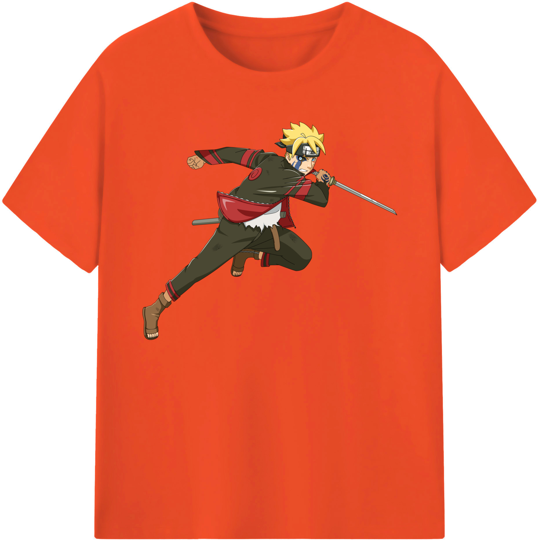 （画像用） NARUTO -ナルト- うずまき ボルト Uzumaki Boruto 綿100％半袖Tシャツ（フロントプリント）