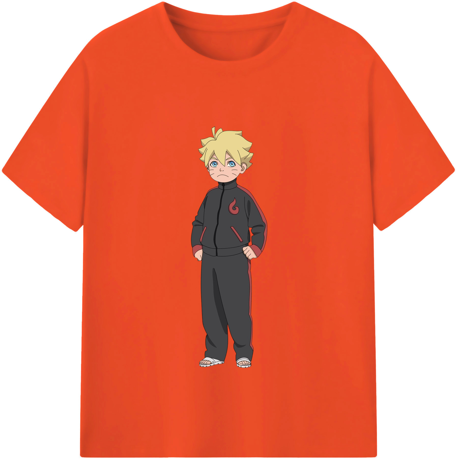 （画像用） NARUTO -ナルト- うずまき ボルト Uzumaki Boruto 綿100％半袖Tシャツ（フロントプリント）