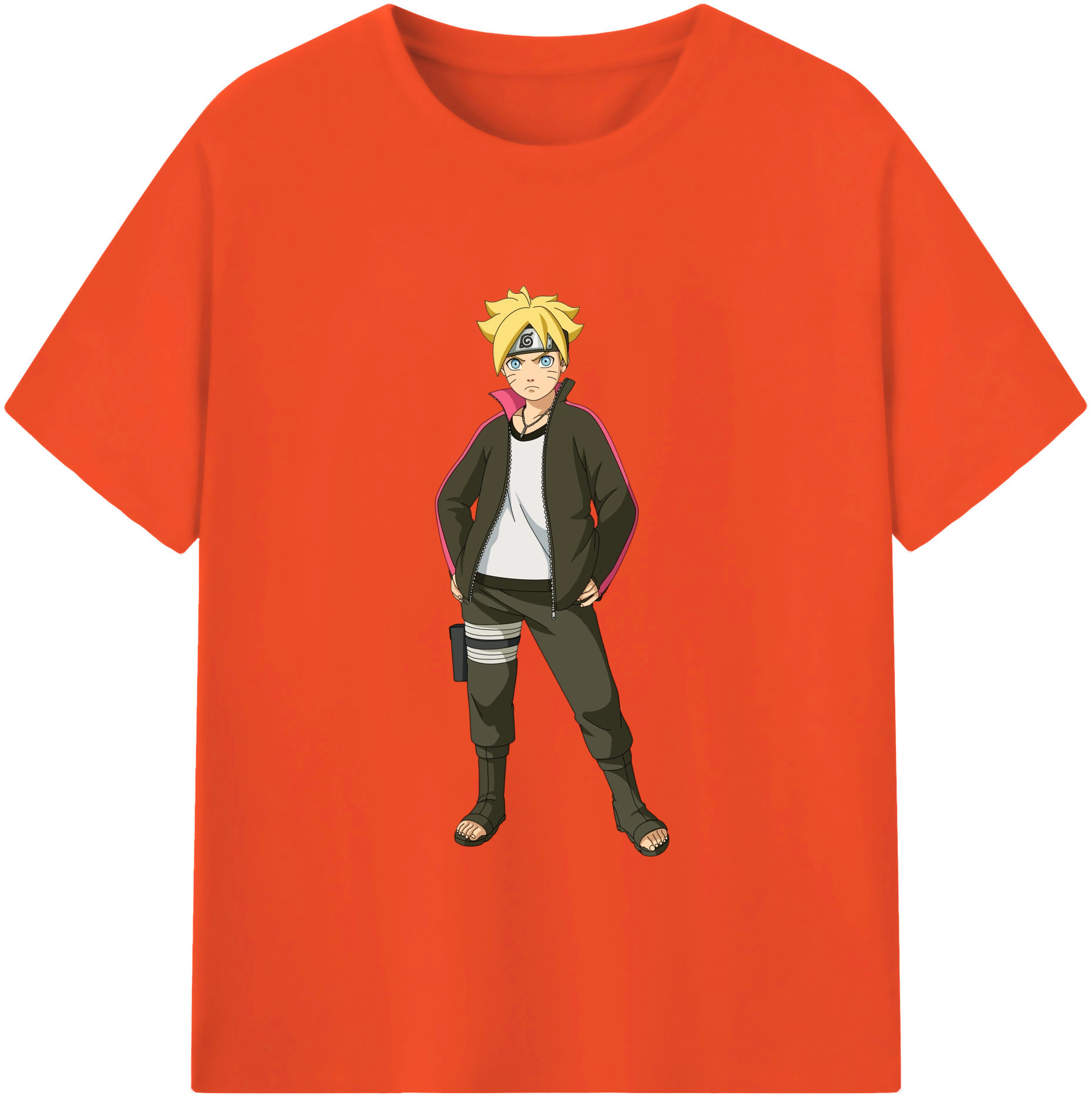（画像用） NARUTO -ナルト- うずまき ボルト Uzumaki Boruto 綿100％半袖Tシャツ（フロントプリント）