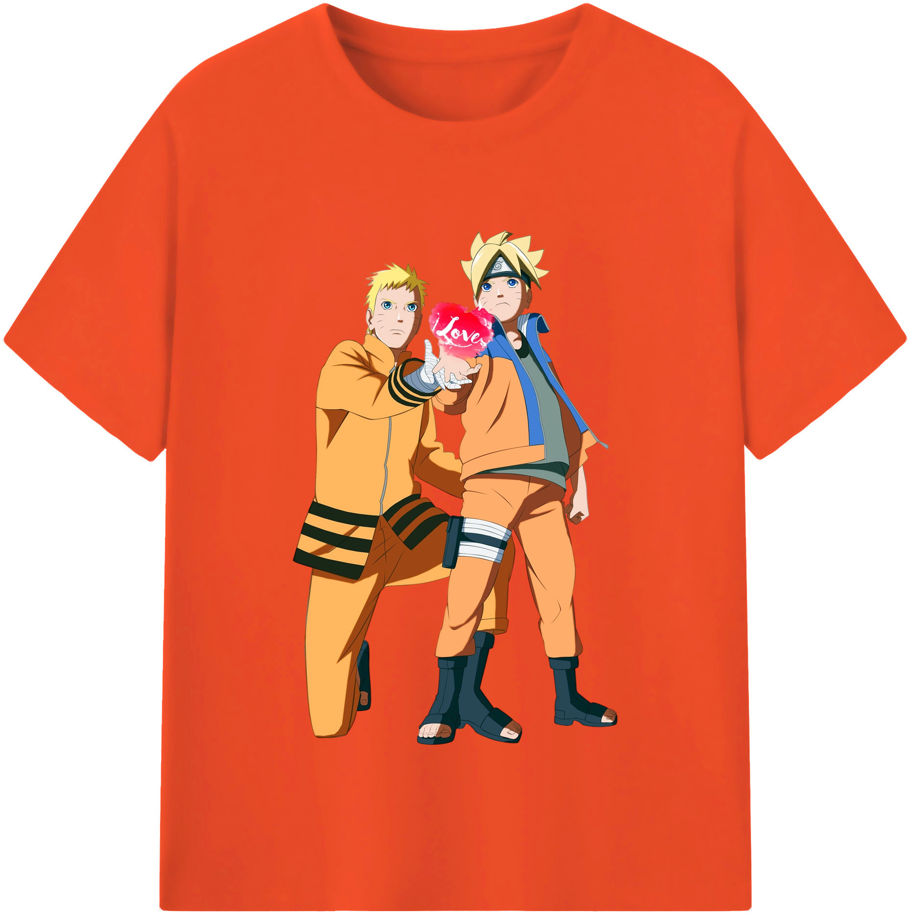 （画像用） NARUTO -ナルト- うずまき ボルト Uzumaki Boruto 綿100％半袖Tシャツ（フロントプリント）