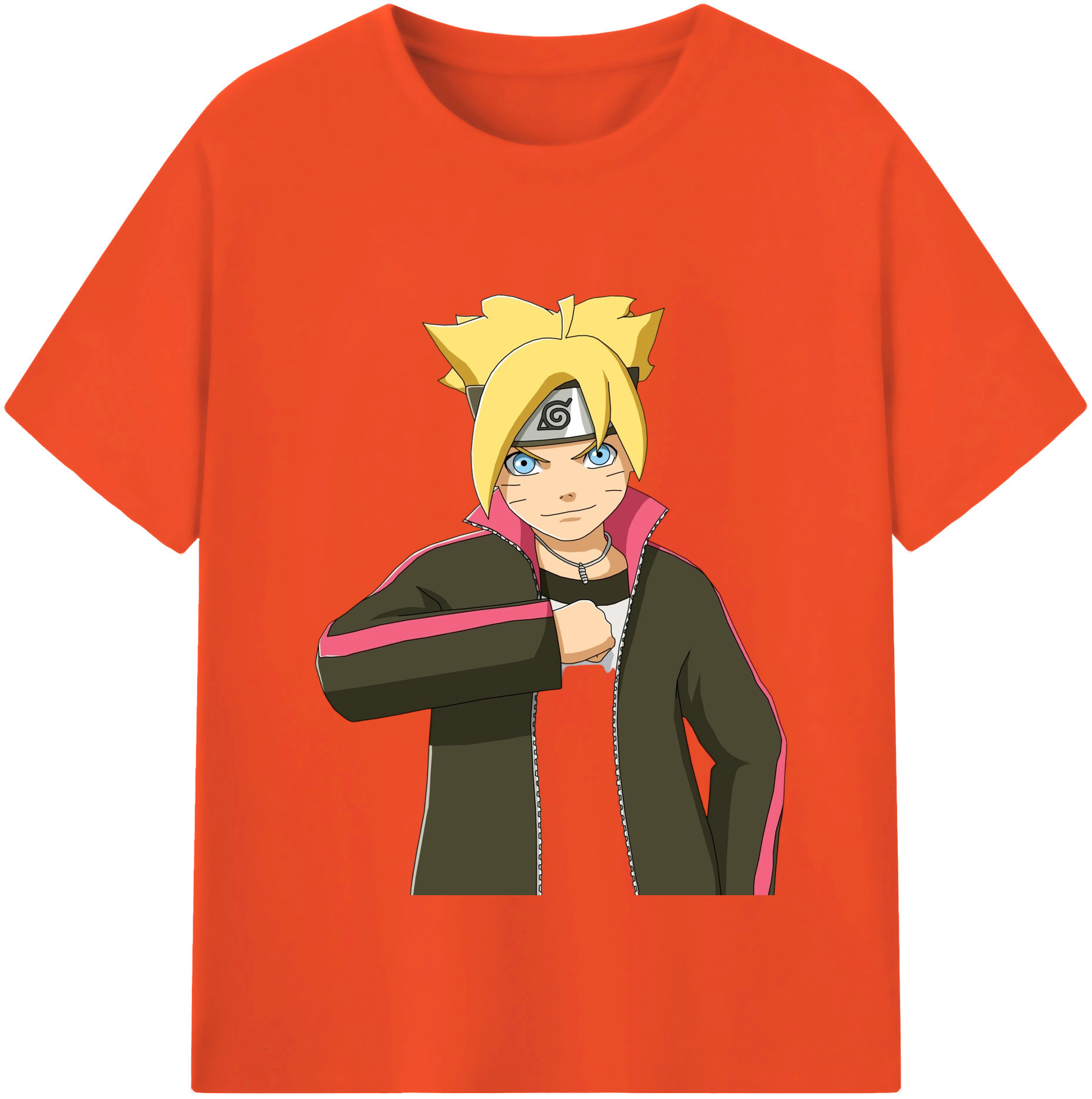 （画像用） NARUTO -ナルト- うずまき ボルト Uzumaki Boruto 綿100％半袖Tシャツ（フロントプリント）