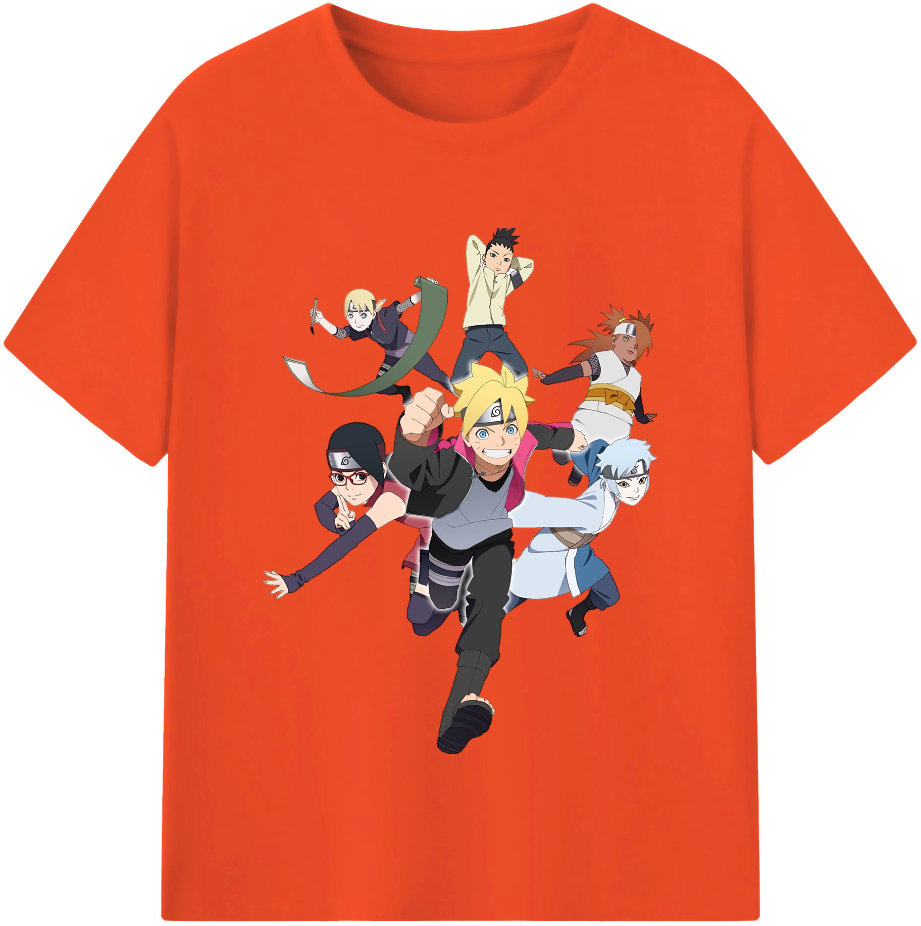 （画像用） NARUTO -ナルト- うずまき ボルト Uzumaki Boruto 綿100％半袖Tシャツ（フロントプリント）