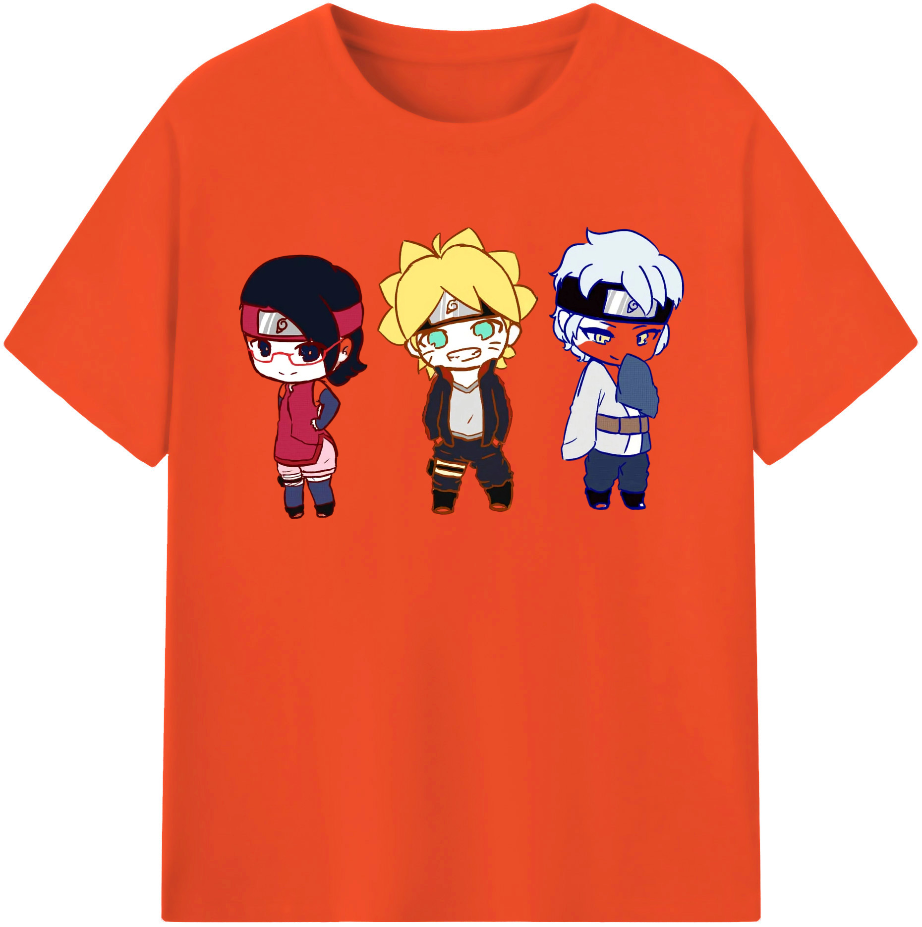 （画像用） NARUTO -ナルト- うずまき ボルト Uzumaki Boruto 綿100％半袖Tシャツ（フロントプリント）