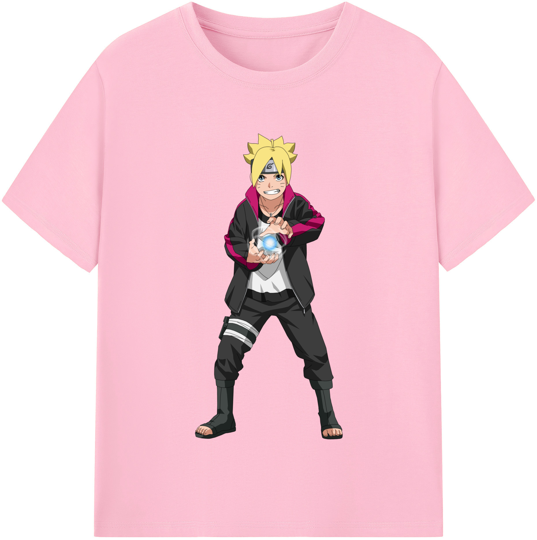 （画像用） NARUTO -ナルト- うずまき ボルト Uzumaki Boruto 綿100％半袖Tシャツ（フロントプリント）
