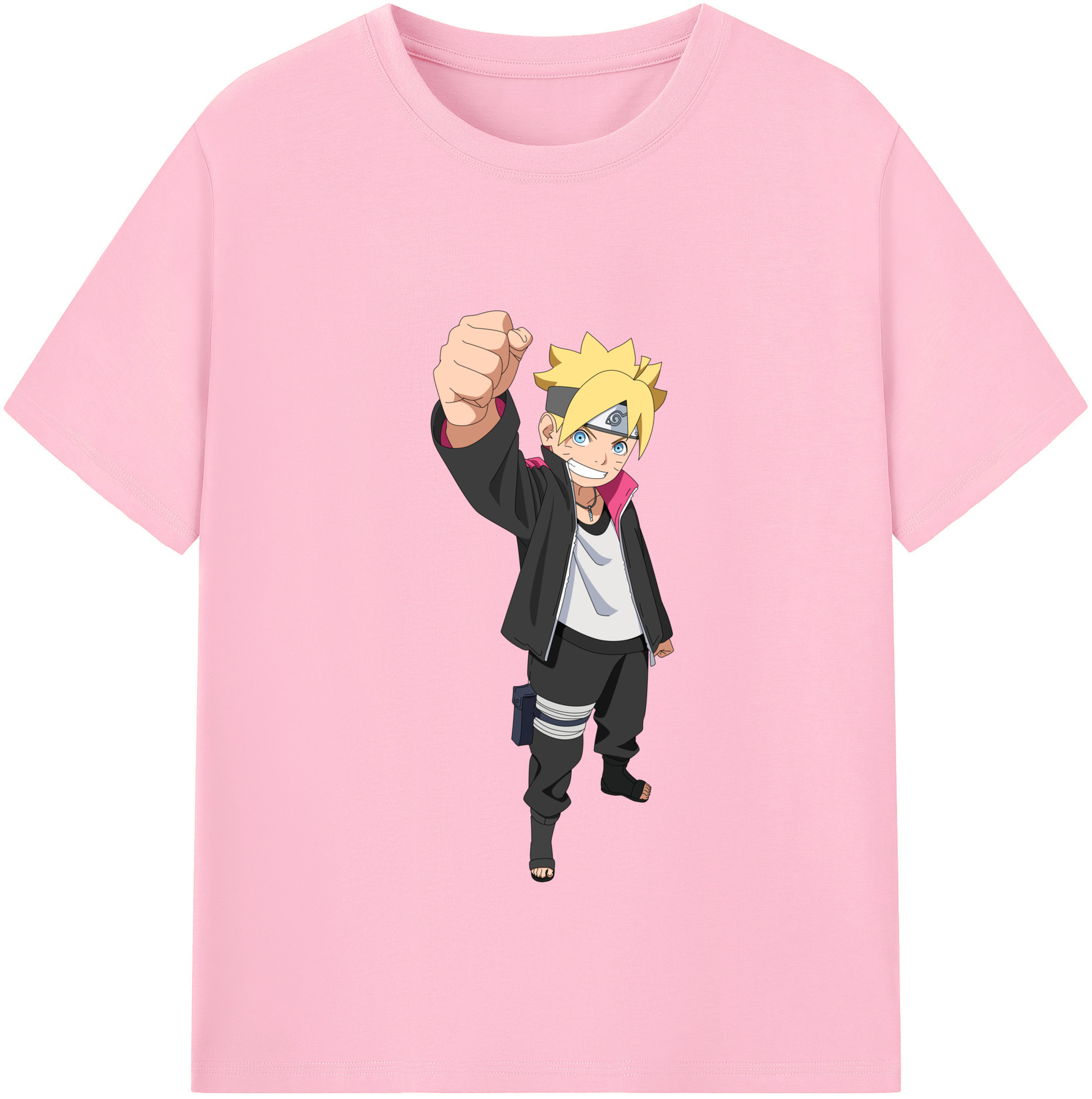 （画像用） NARUTO -ナルト- うずまき ボルト Uzumaki Boruto 綿100％半袖Tシャツ（フロントプリント）